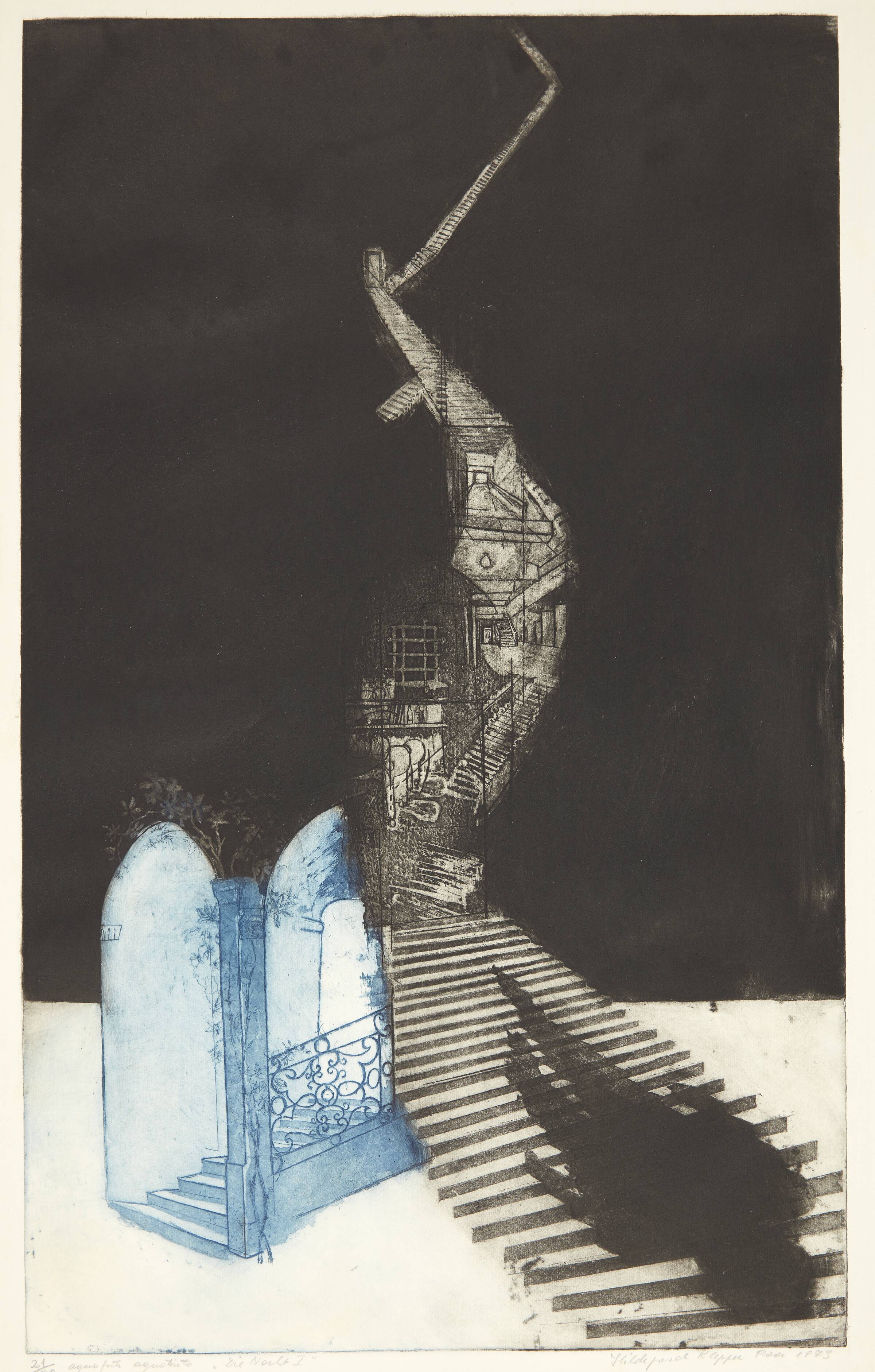 "Die Nacht I", Hildegard Klepper-Paar, 1973