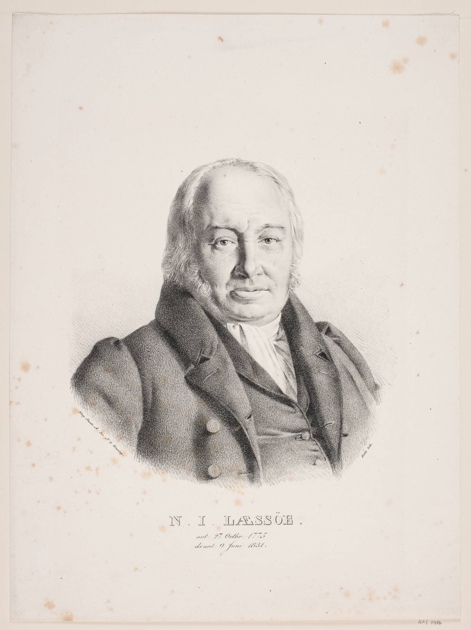 Havnekontrollør N. J. Læssø, Jørgen Roed, 1833