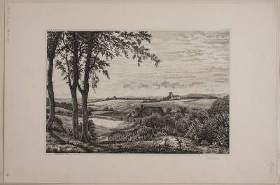 Eftermiddagslandskab, Sjælland