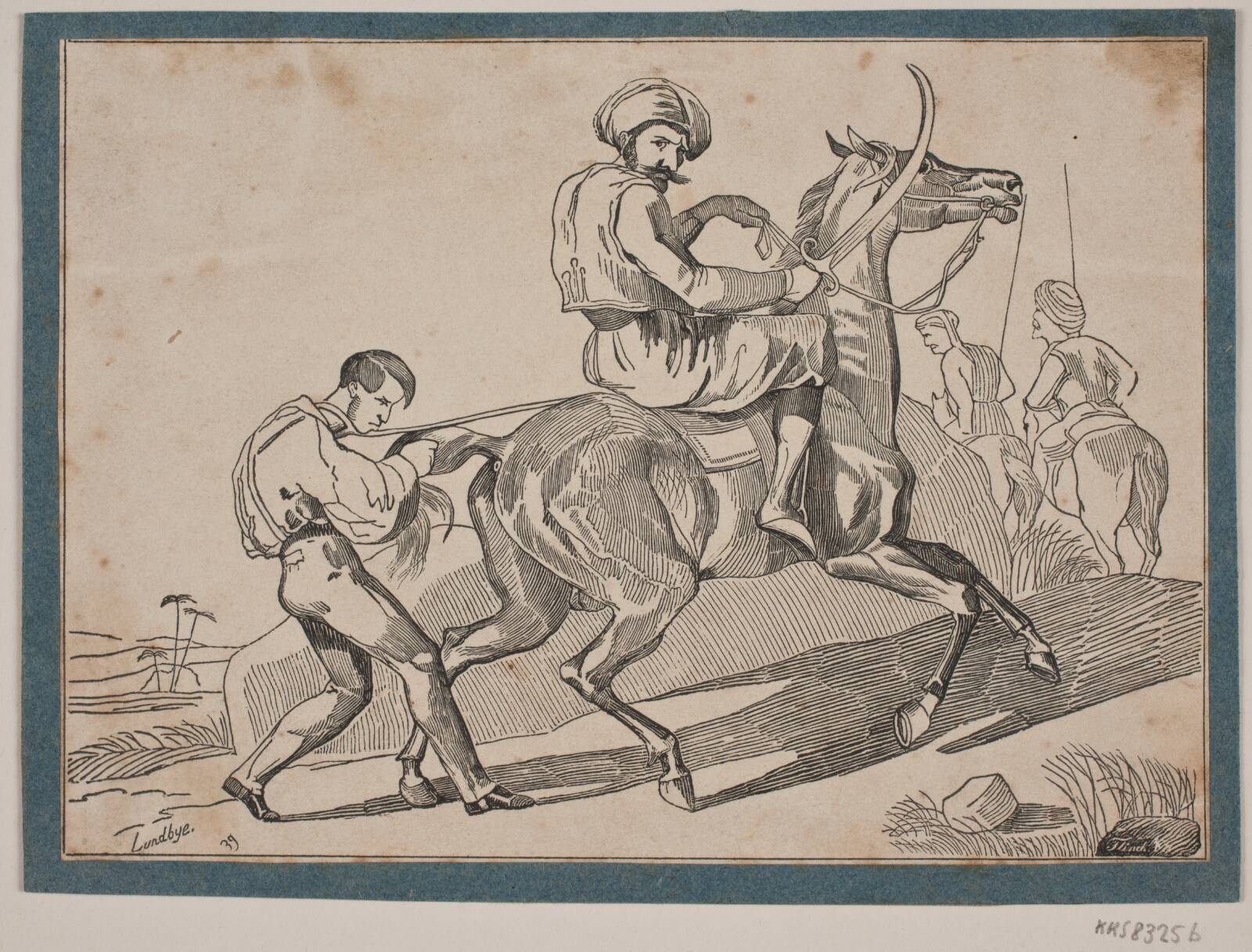 Abd-el-Kaders Fanger, Andreas Flinch, 1839