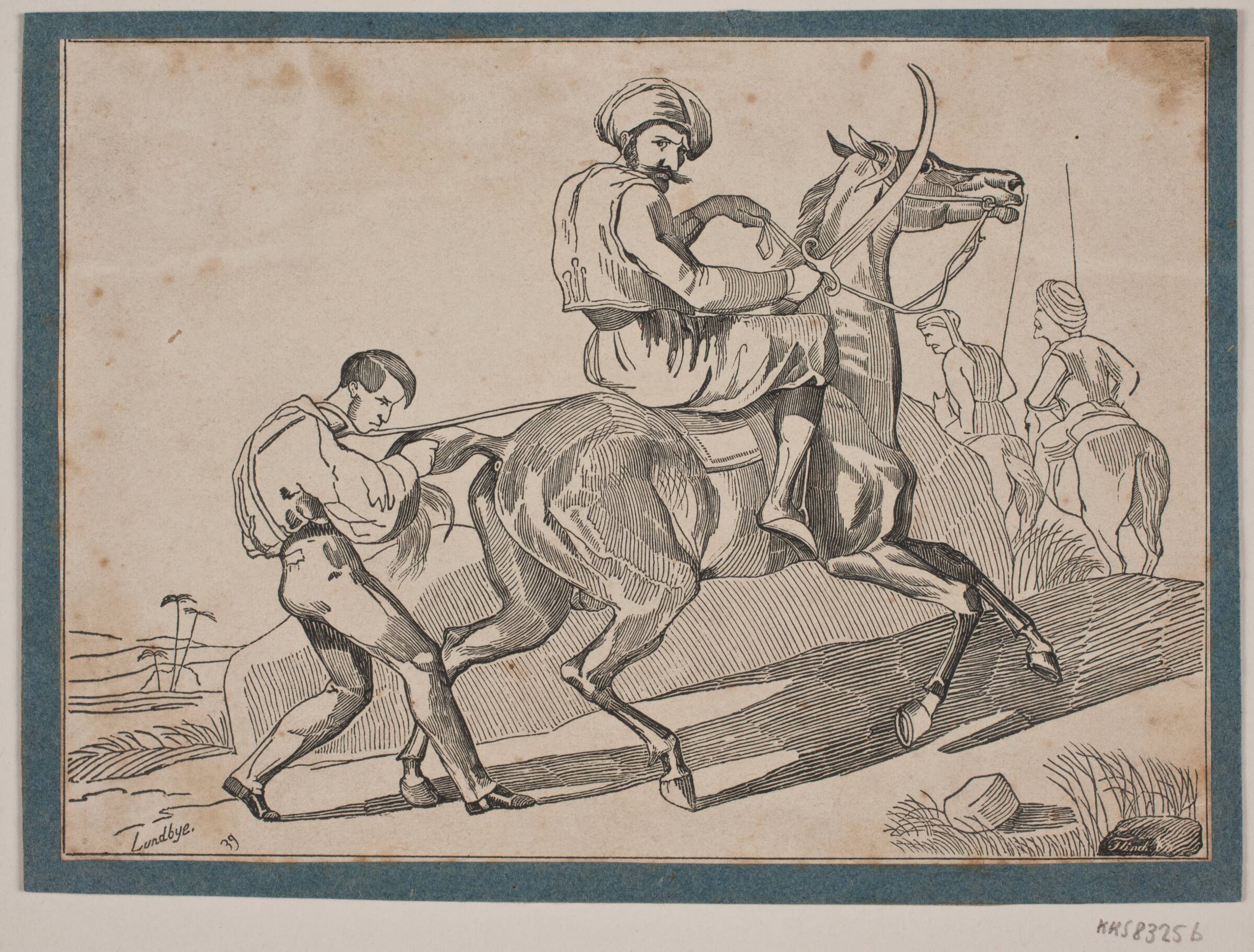 Abd-el-Kaders Fanger, Andreas Flinch, 1839