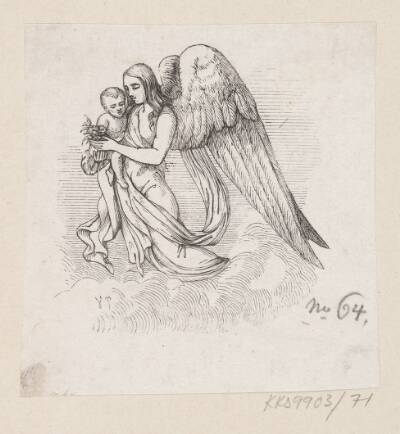 Illustration til "Engelen" i H.C. Andersen, "Eventyr og Historier", Bind 1