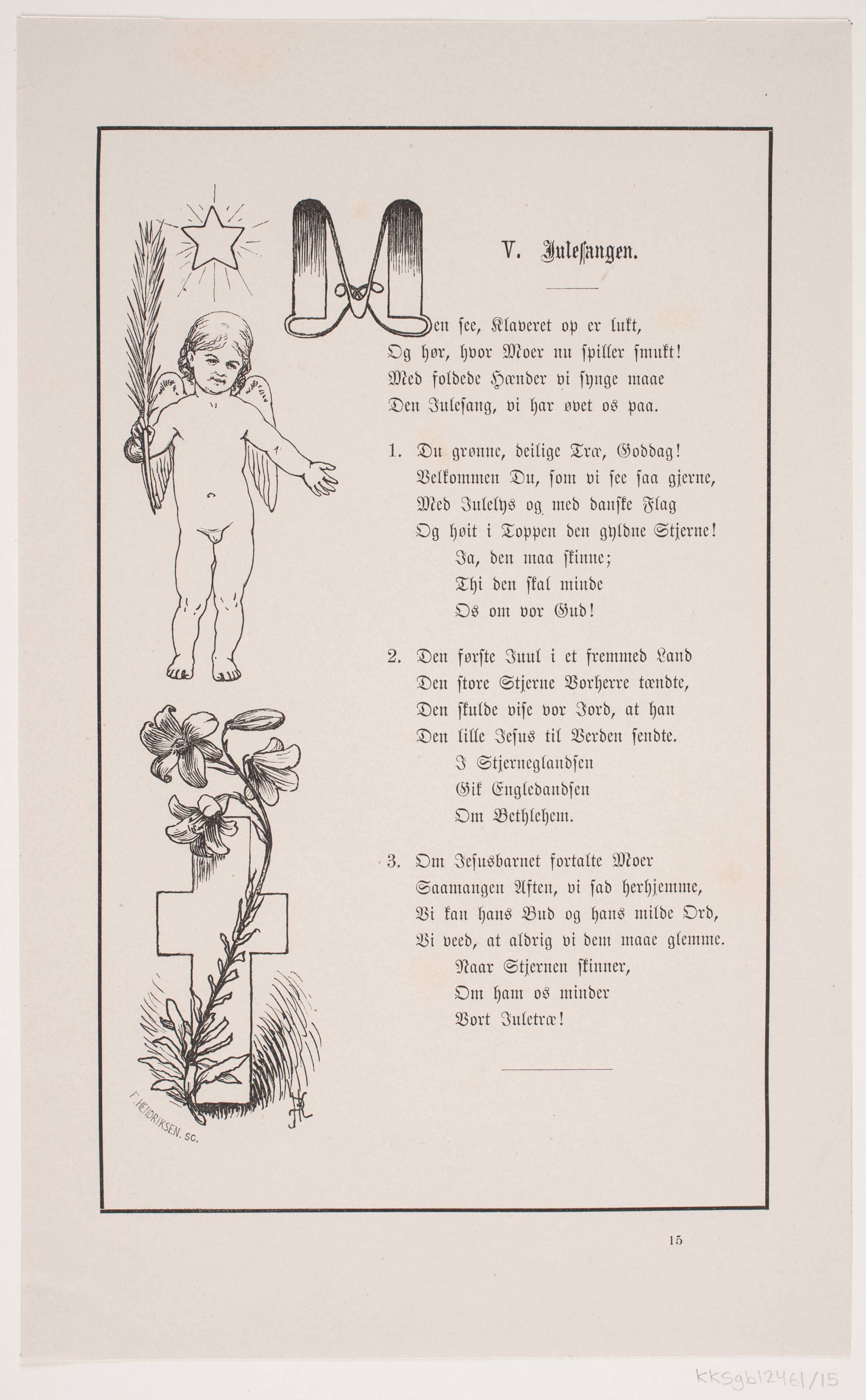 Illustration til Johan Krohn, "Peters jul", F. Hendriksen, 1870
