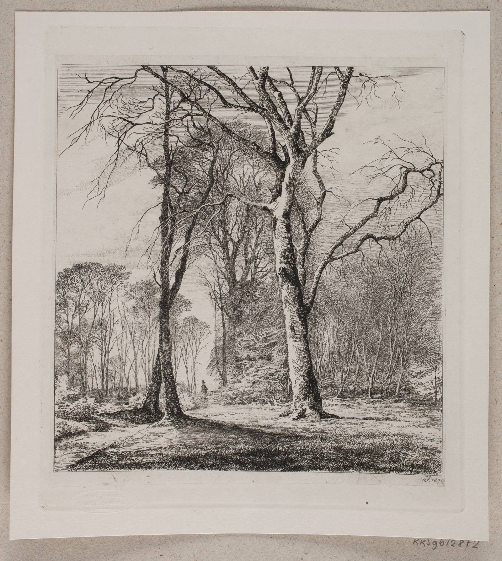 Vinter i skoven, Edvard Petersen, 1871