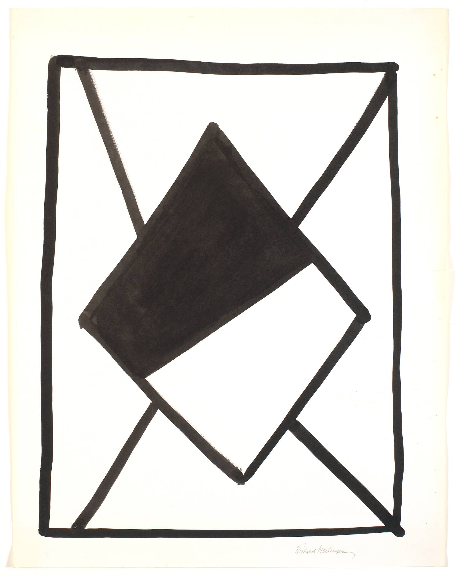 Komposition, Richard Mortensen, 1980-1989