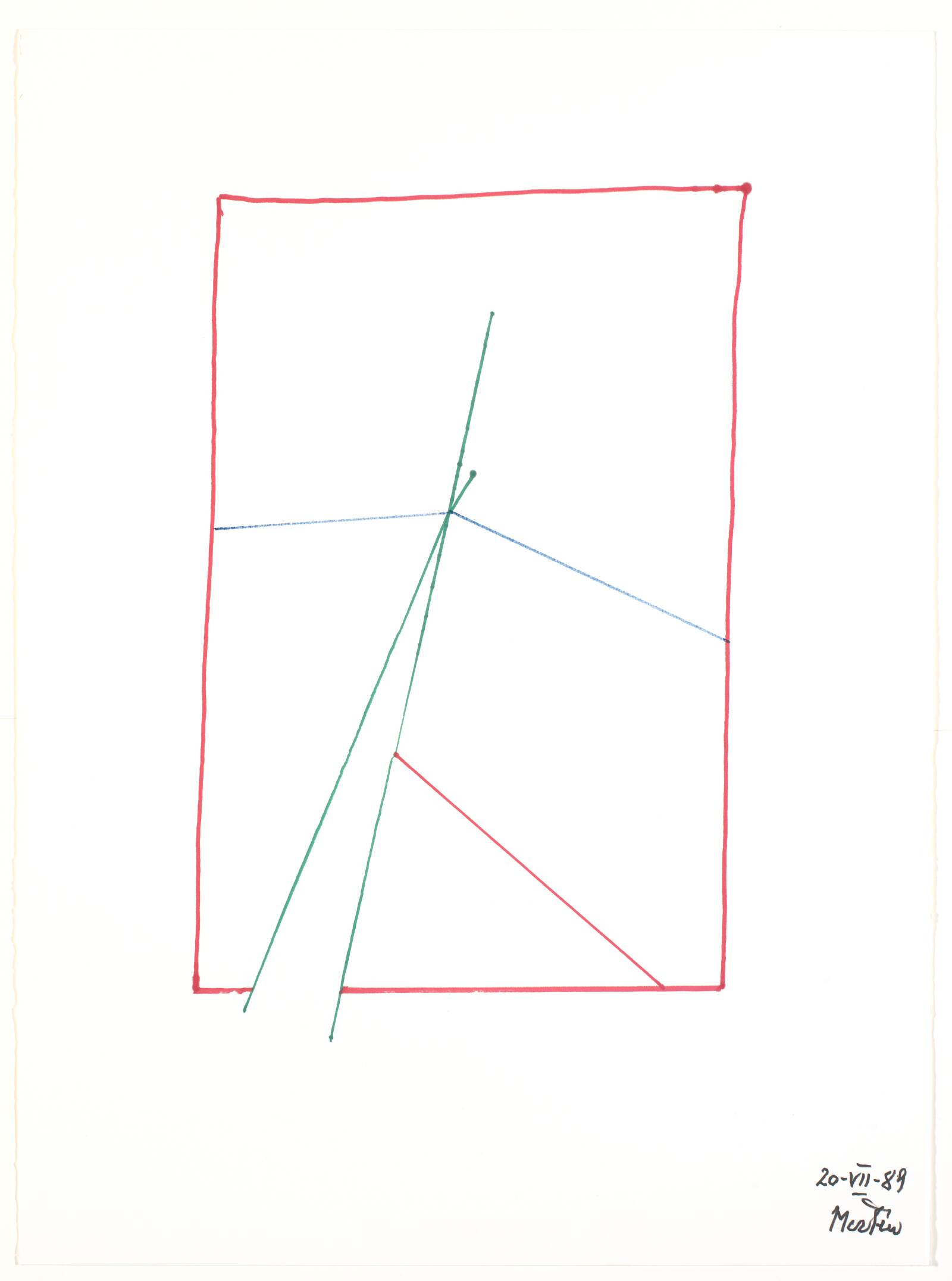 "De hvide og farvede snit", Richard Mortensen, 1989