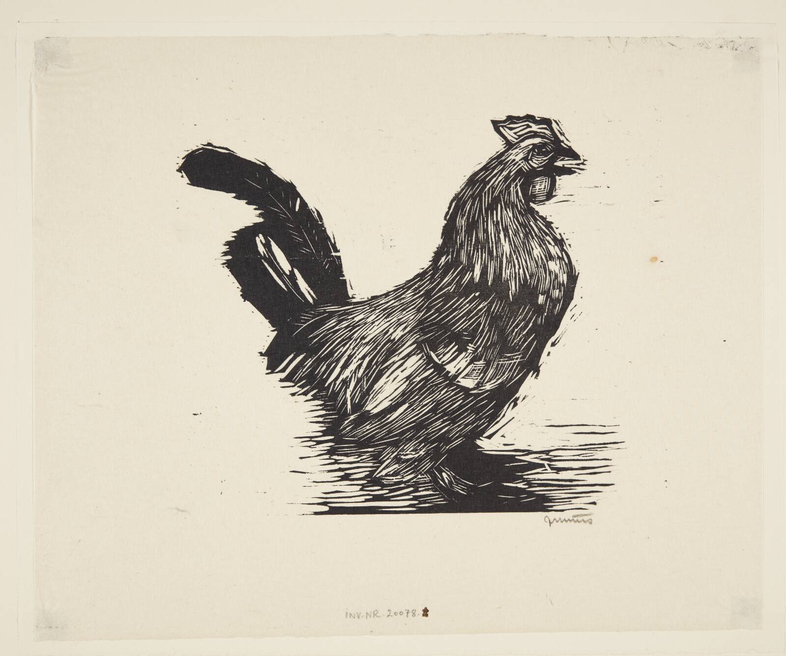 En millefleurhane, Jane Muus, 1950