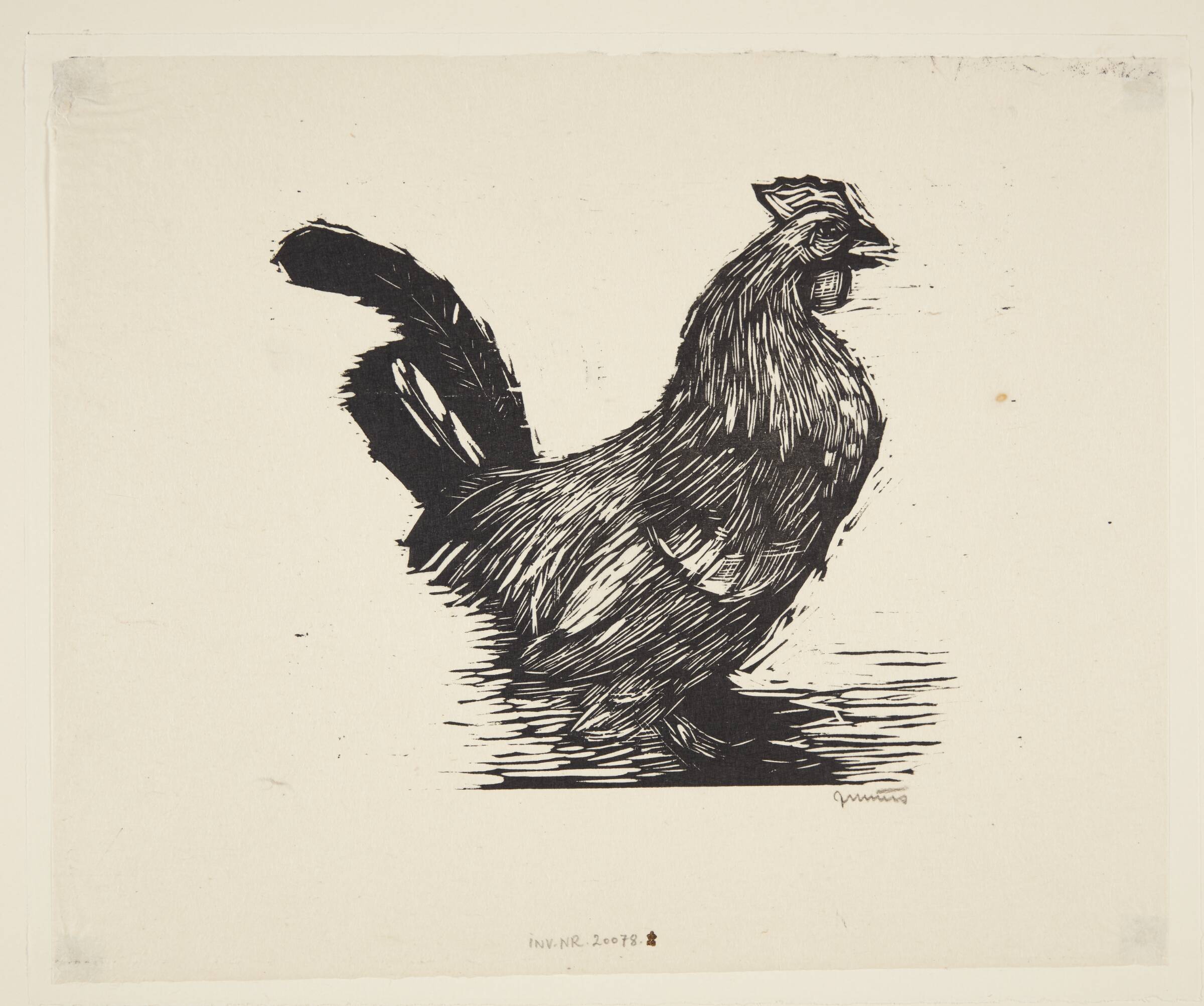 En millefleurhane, Jane Muus, 1950