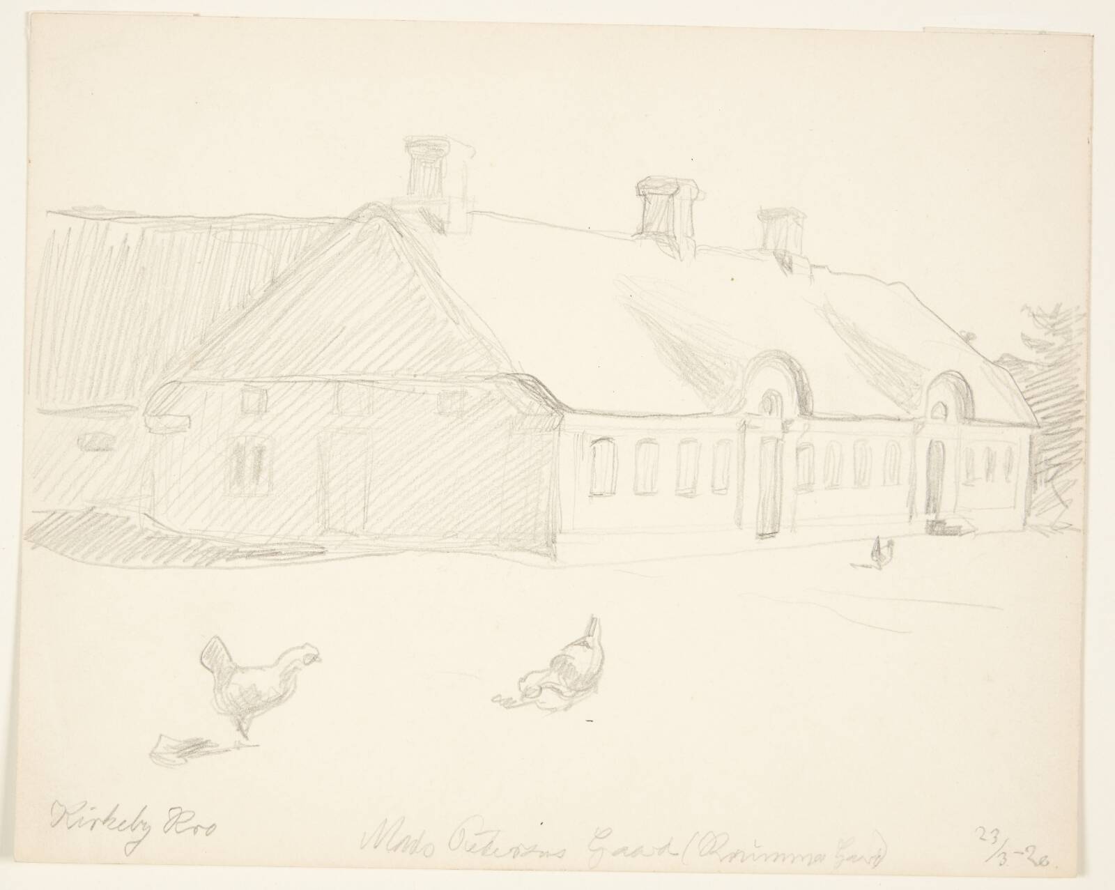 En gård, Johannes Larsen, 1920