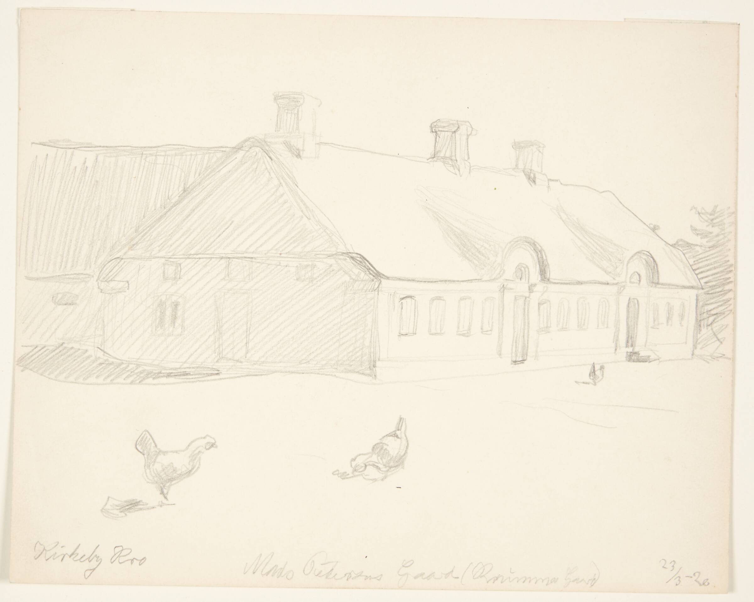 En gård, Johannes Larsen, 1920