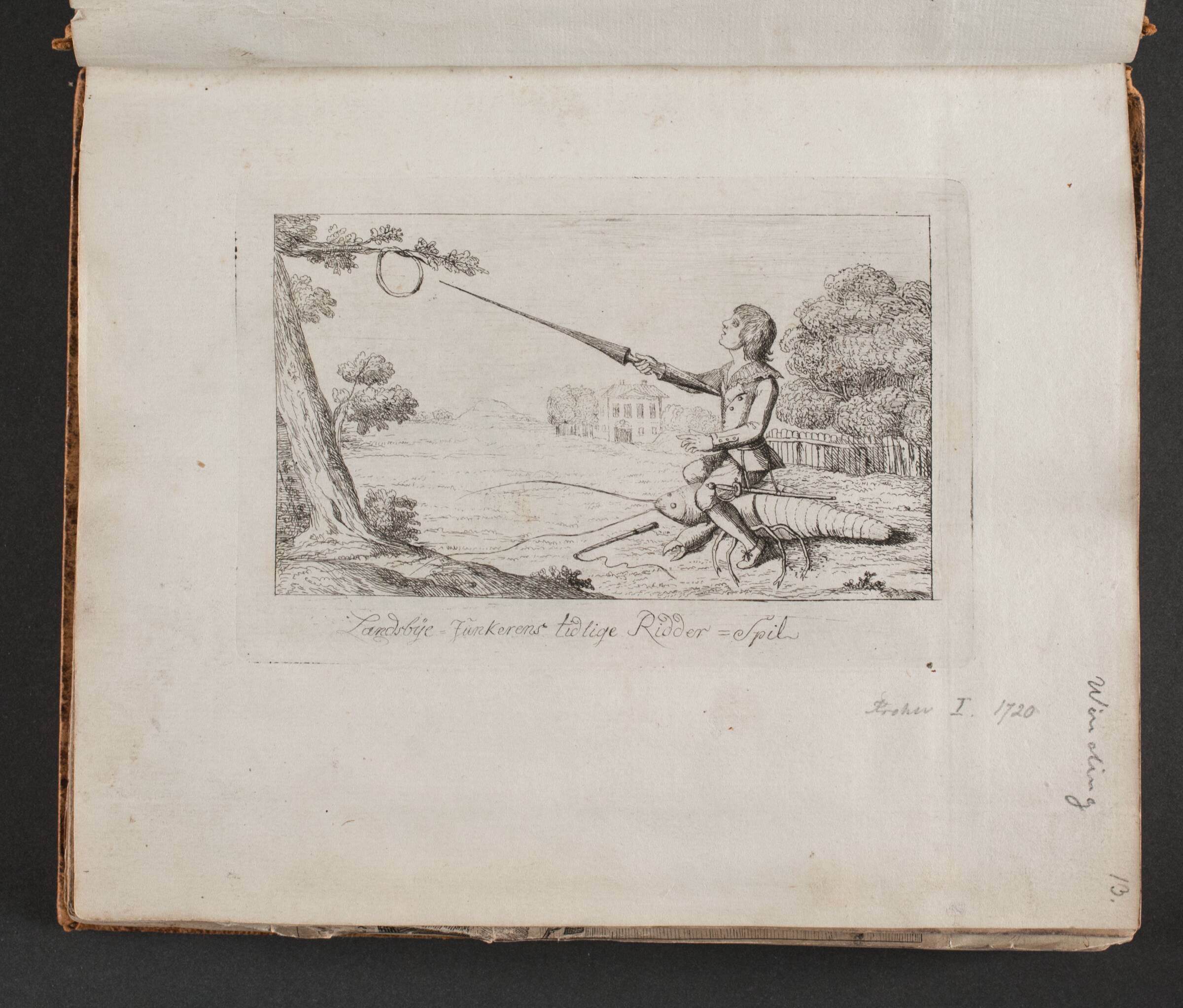 "Landsbye = Junkerens tidlige Ridder = Spil", H.L.S Winding, 1787
