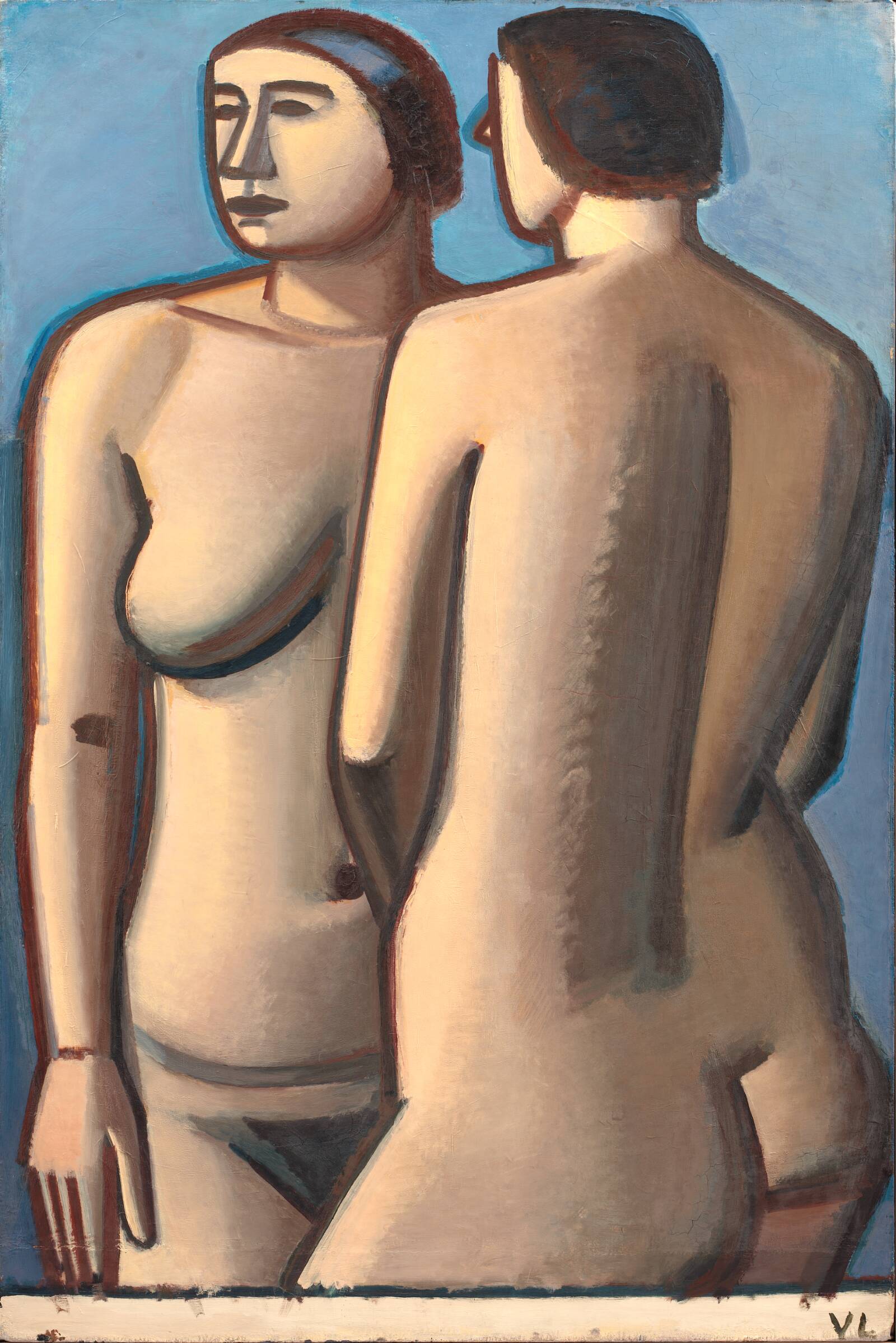 To stående modeller, Vilhelm Lundstrøm, 1927