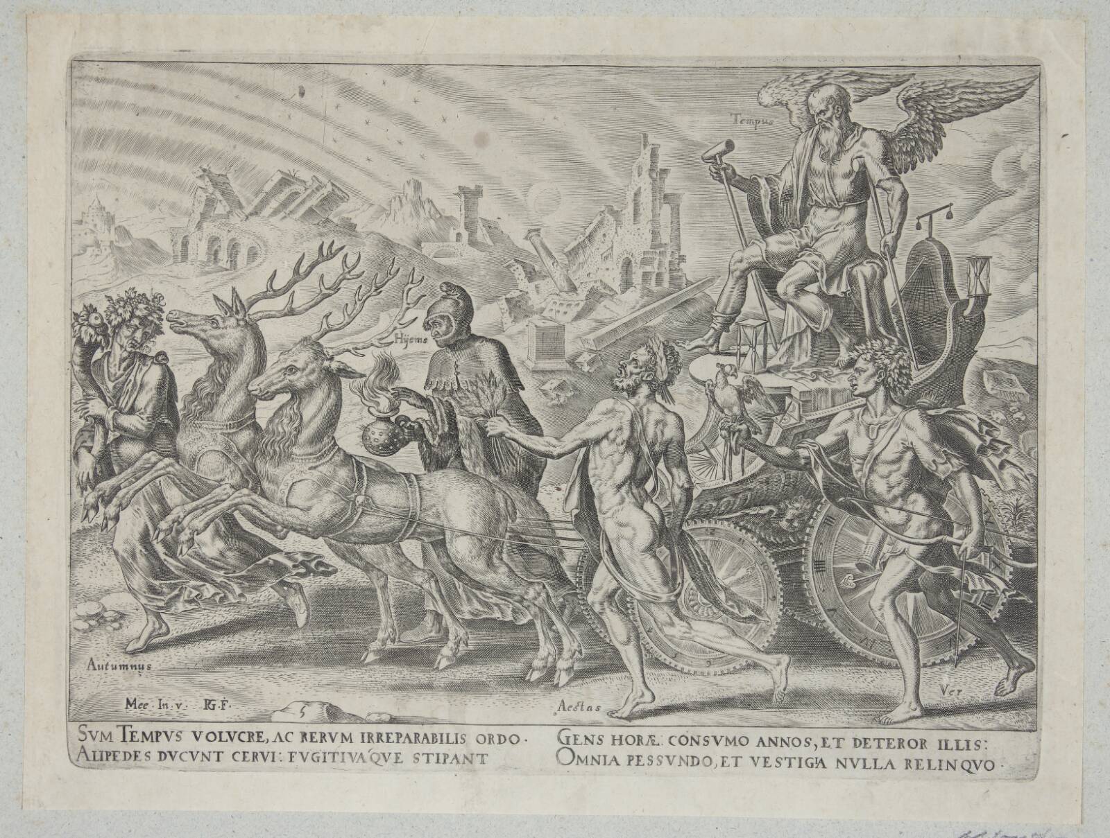 Tidens triumf, Philips Galle, 1563-1566