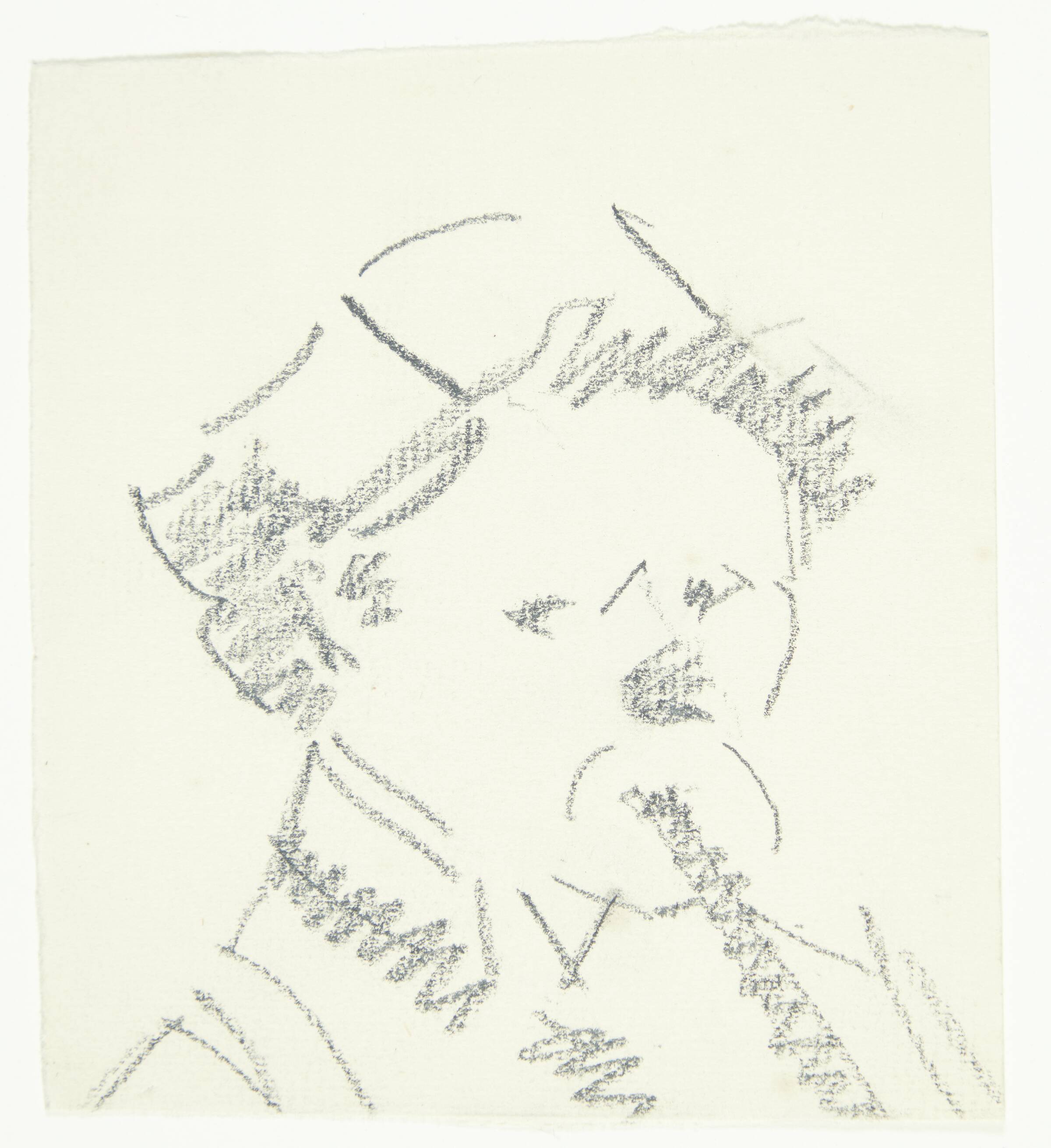 Selvportræt med fløjte, Edvard Weie, 1925-1929