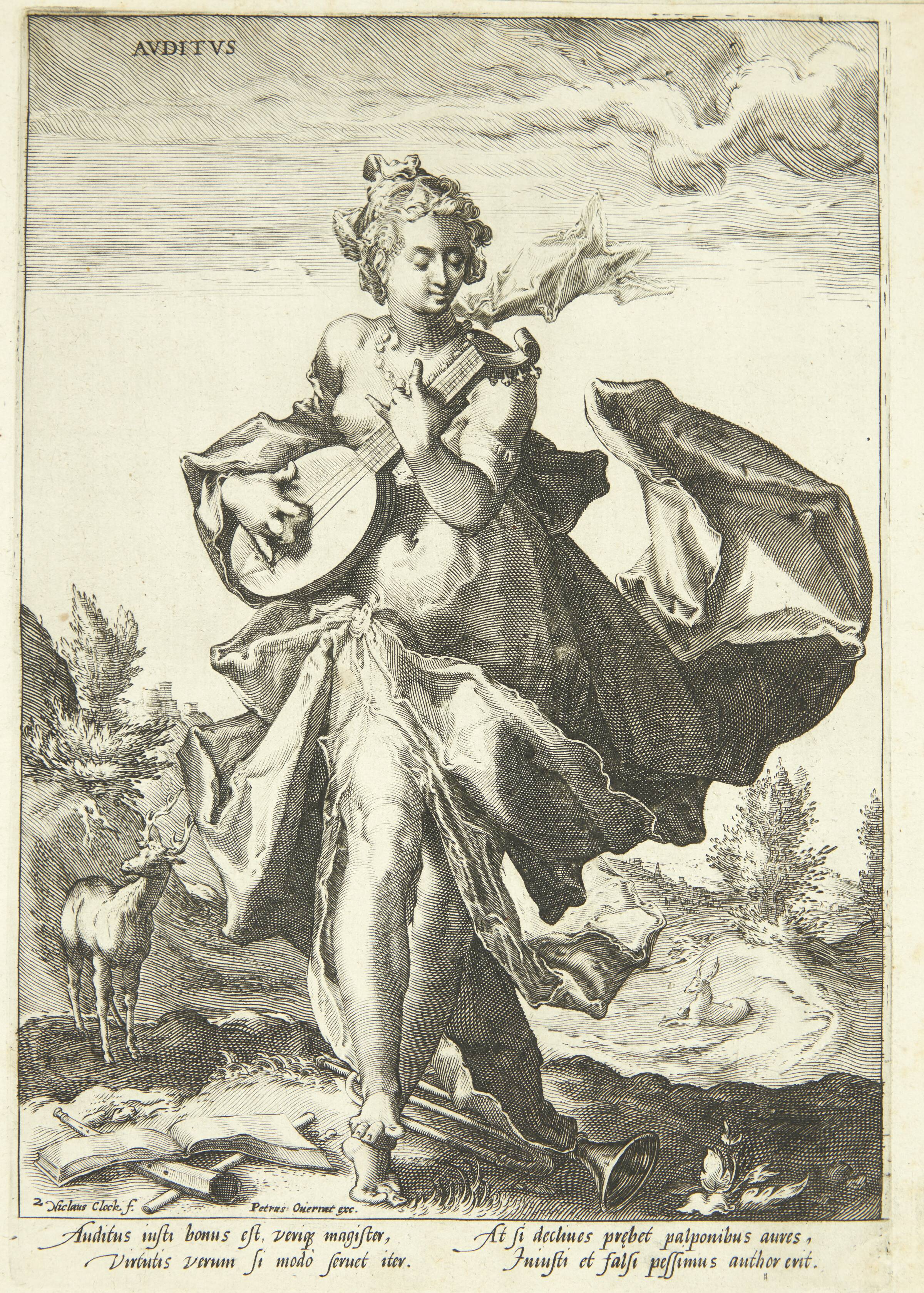 Hørelsen, Nicolaes Jansz. Clock, 1596