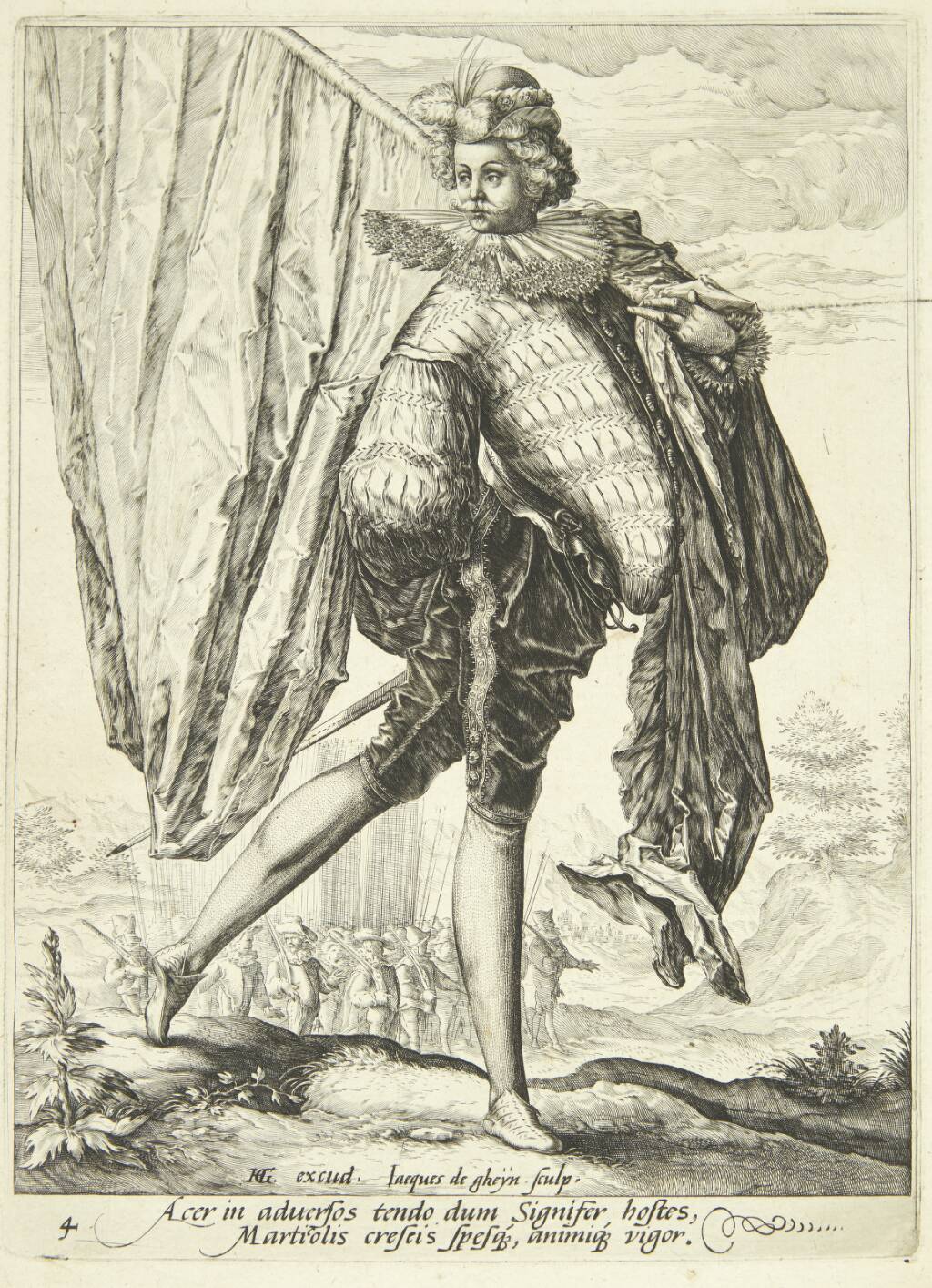 Fanebæreren, Jacques de Gheyn II, 1587