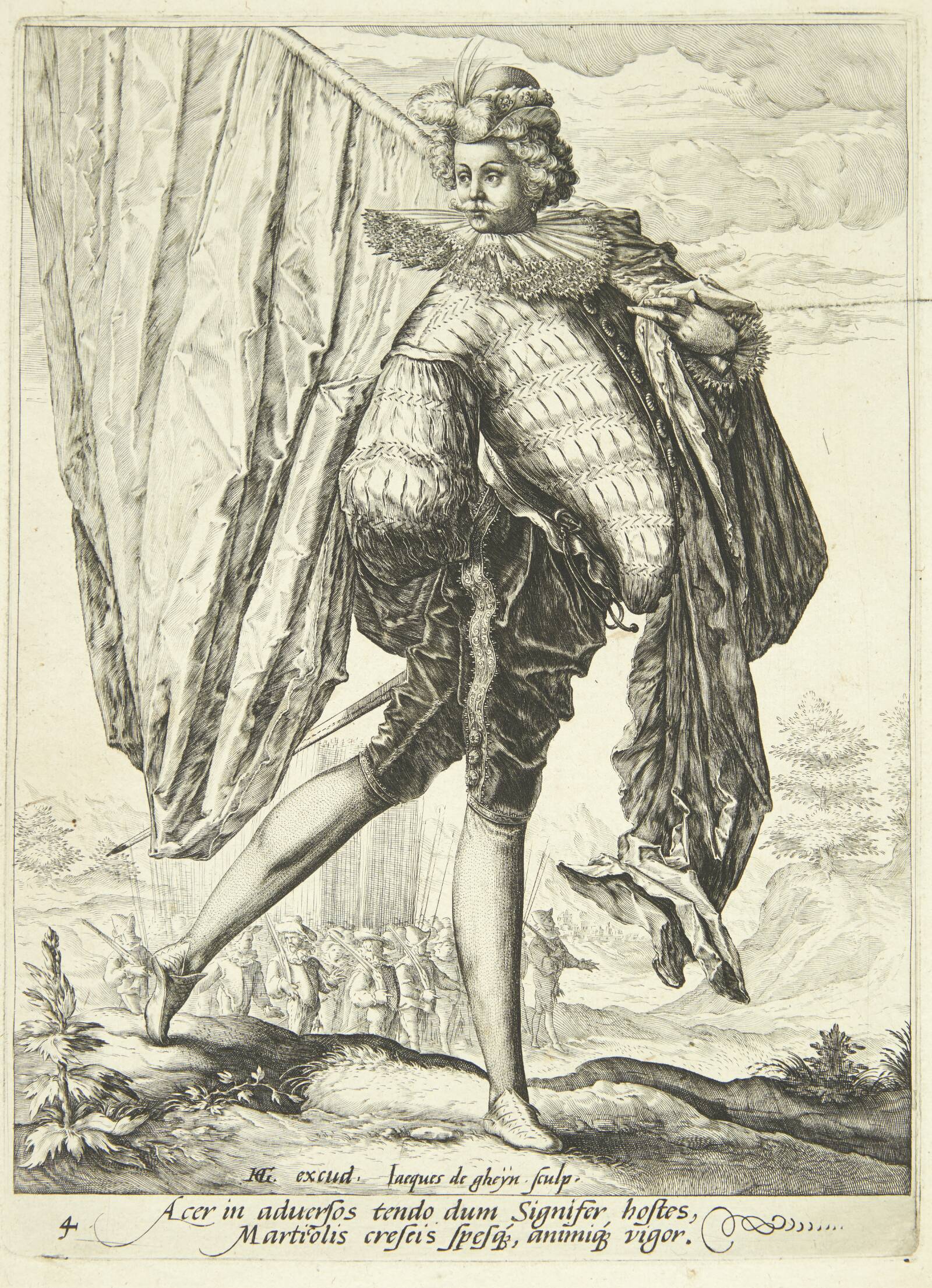 Fanebæreren, Jacques de Gheyn II, 1587