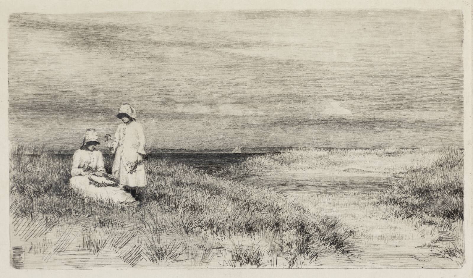 Børnene ved stranden, Carl Bloch, 1885