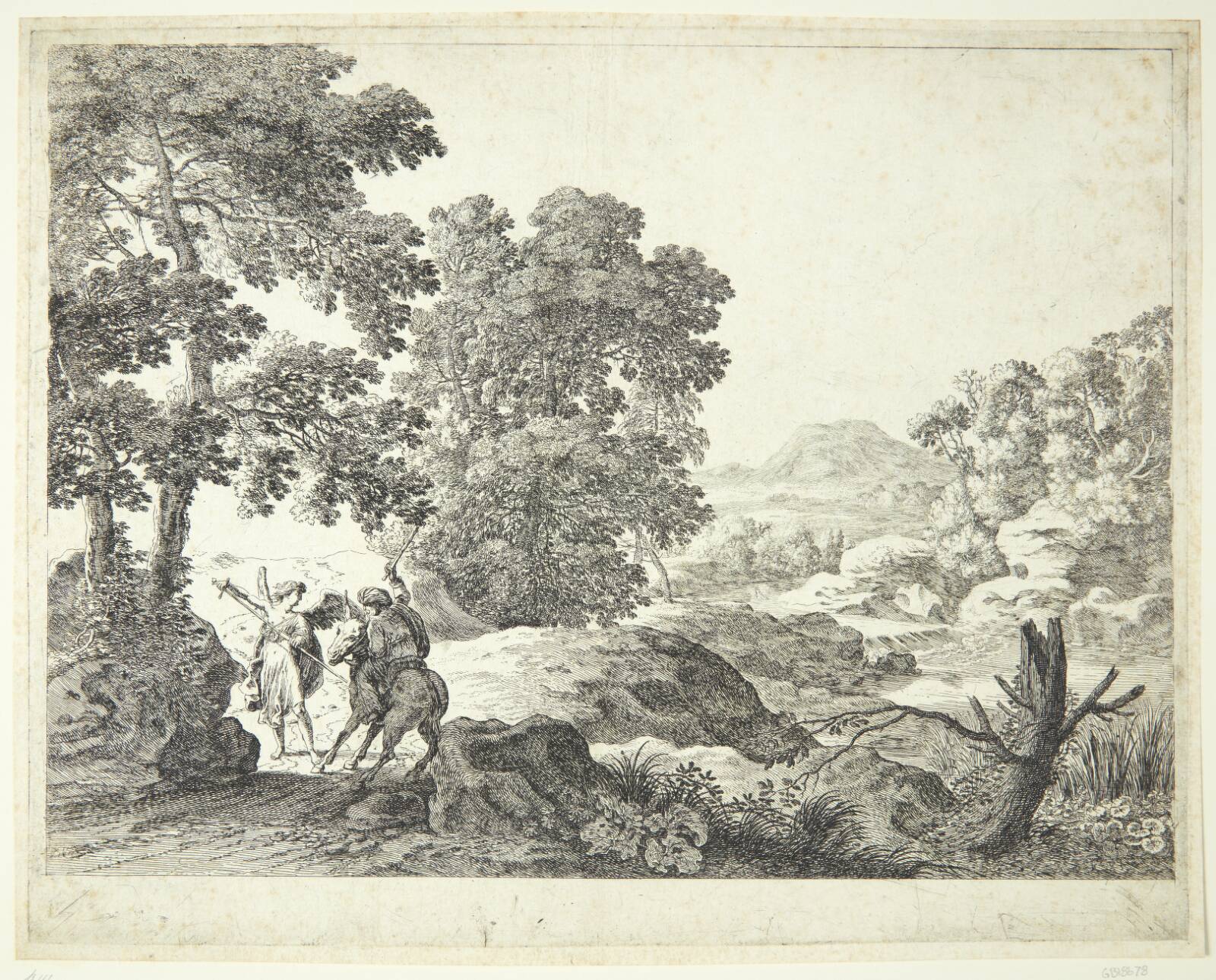 Bileam og æslet, Herman van Swanevelt, 1603-1655