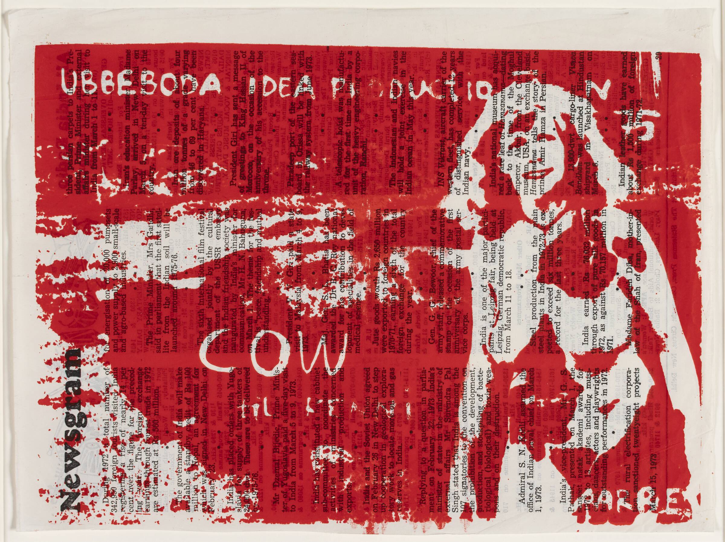 Cow Performance, Mette Aarre, 1975