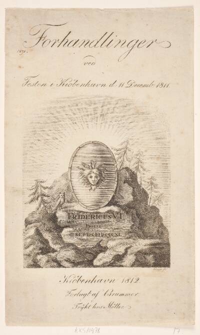 Titelblad til "Forhandlinger ved festen i København 11. dec. 1811"