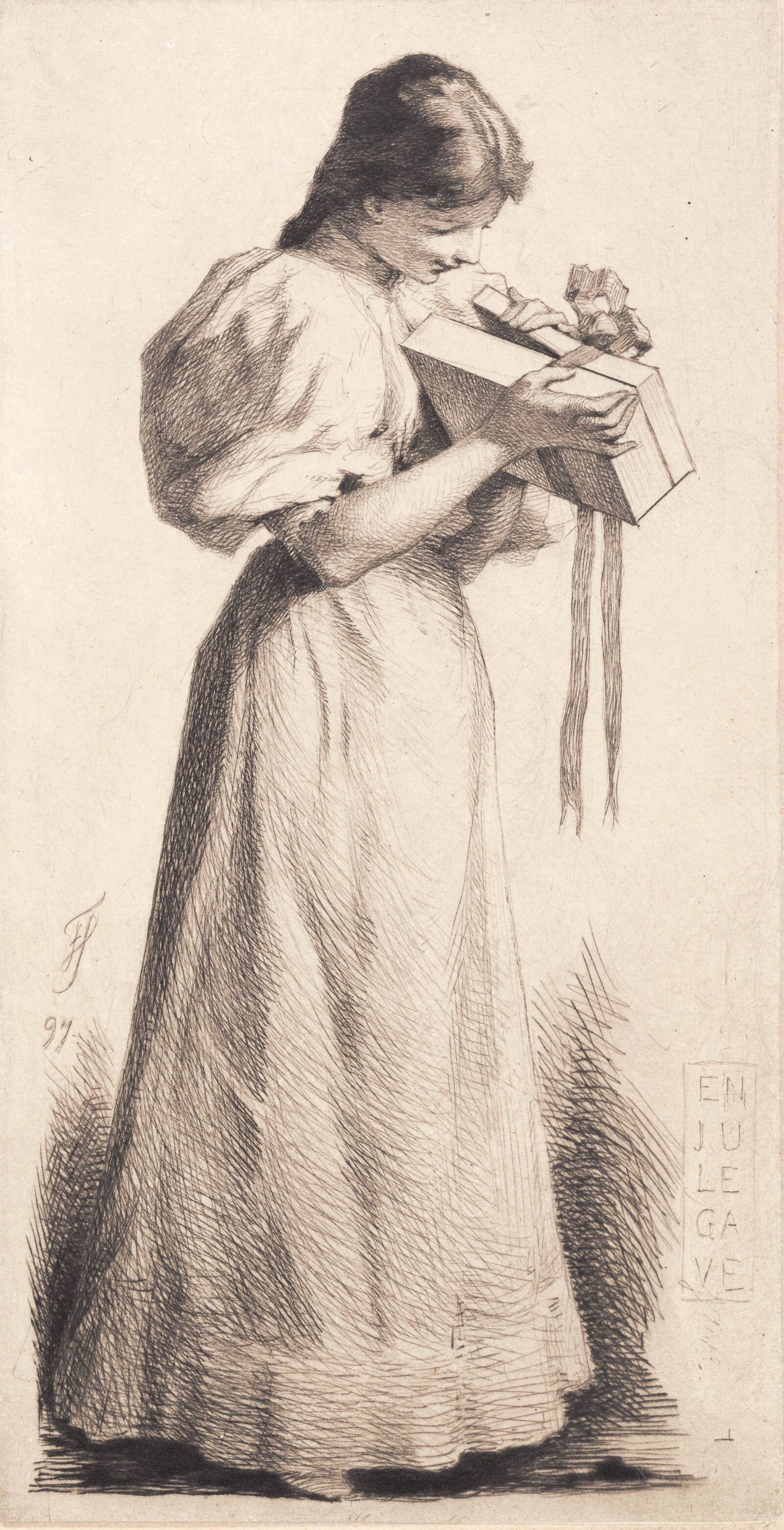 En julegave, Frans Schwartz, 1897