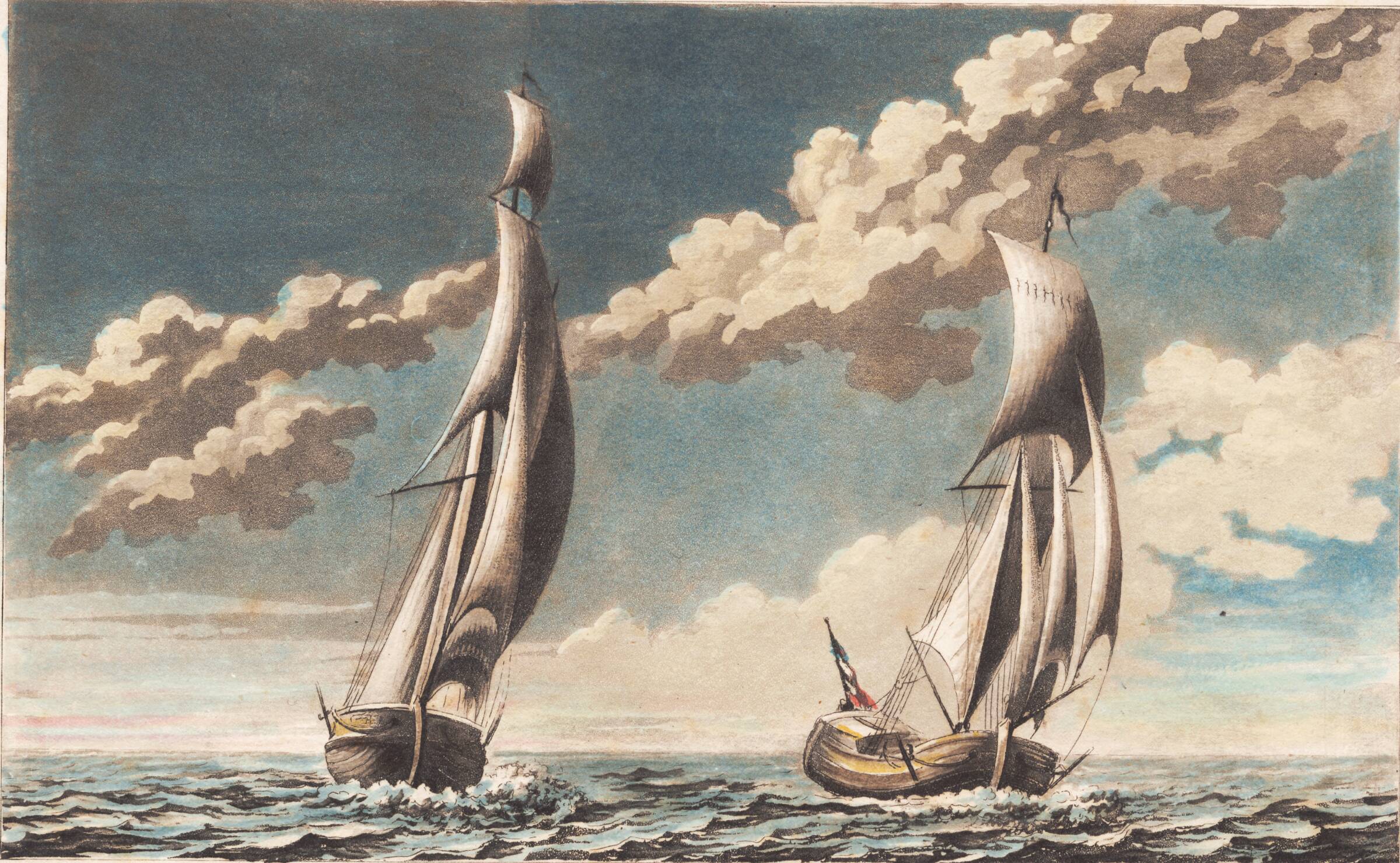 Suite af skibe, J.F. Clemens, 1748-1831