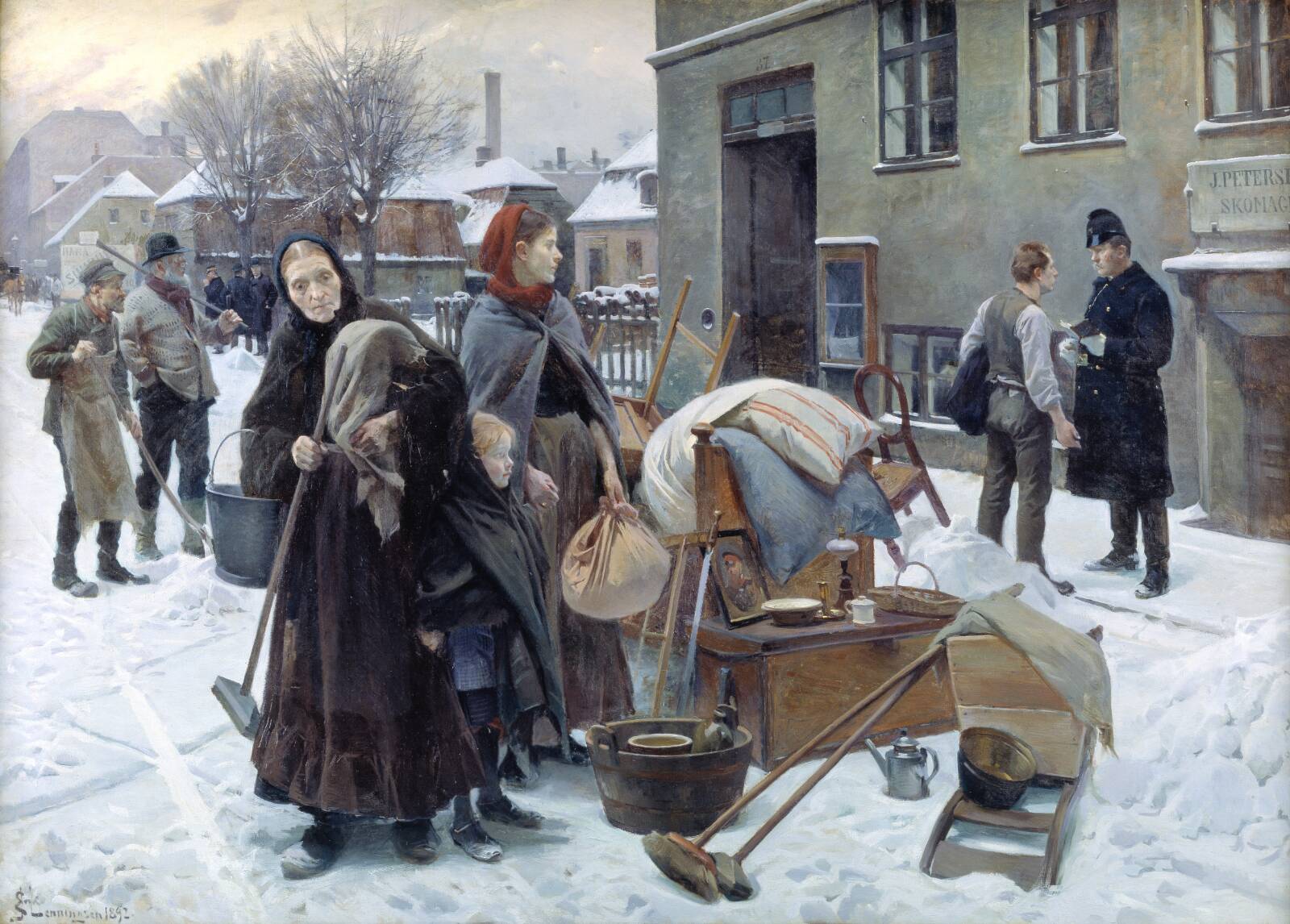 Sat ud, Erik Henningsen, 1892