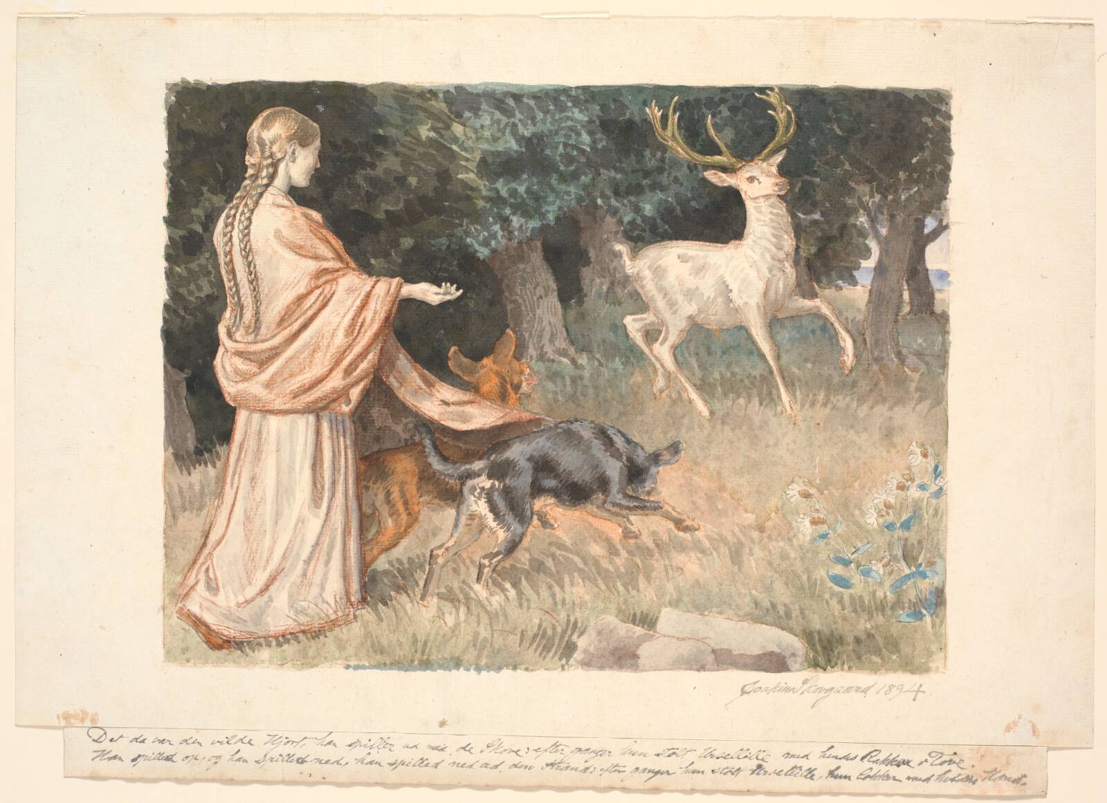 Ridder i hjorteham, Joakim Skovgaard, 1894