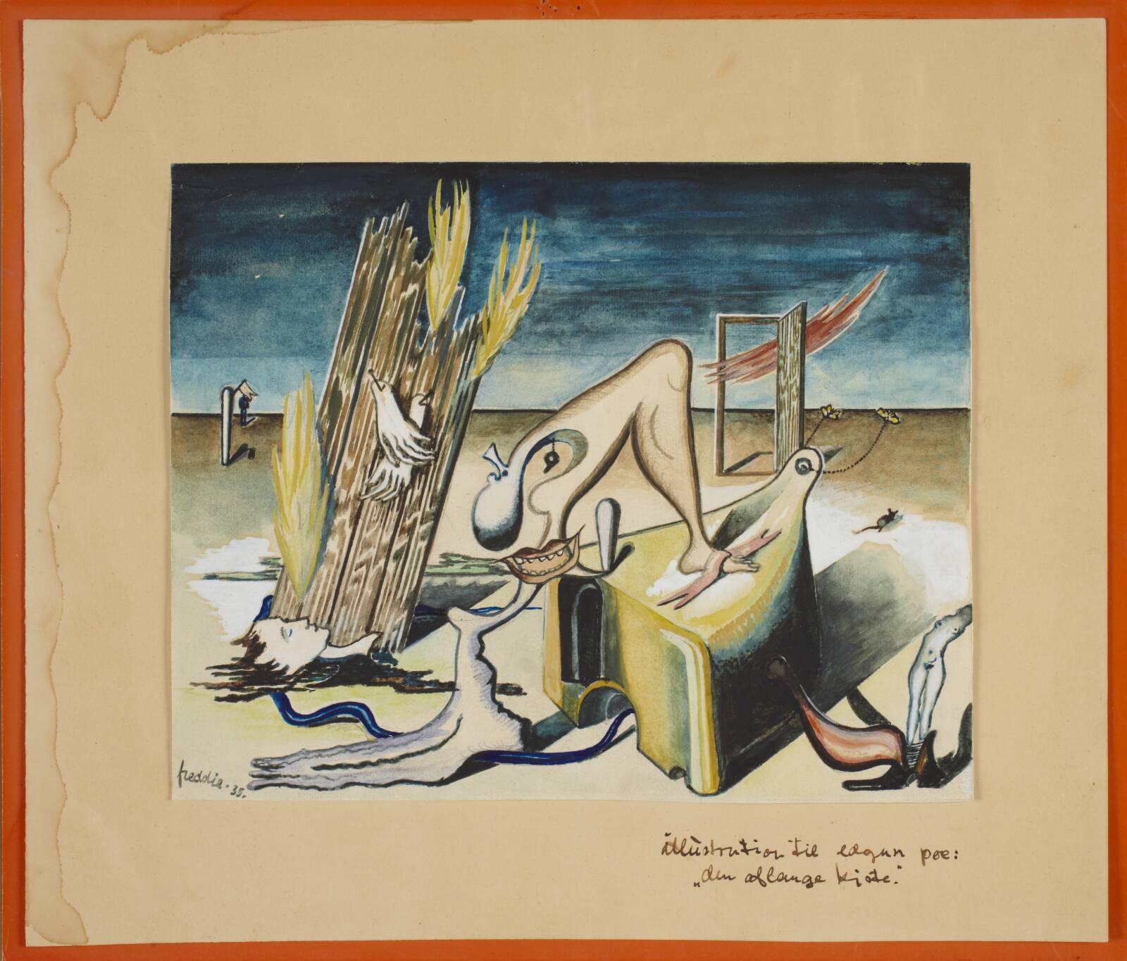 Surrealistisk komposition, Wilhelm Freddie, 1935
