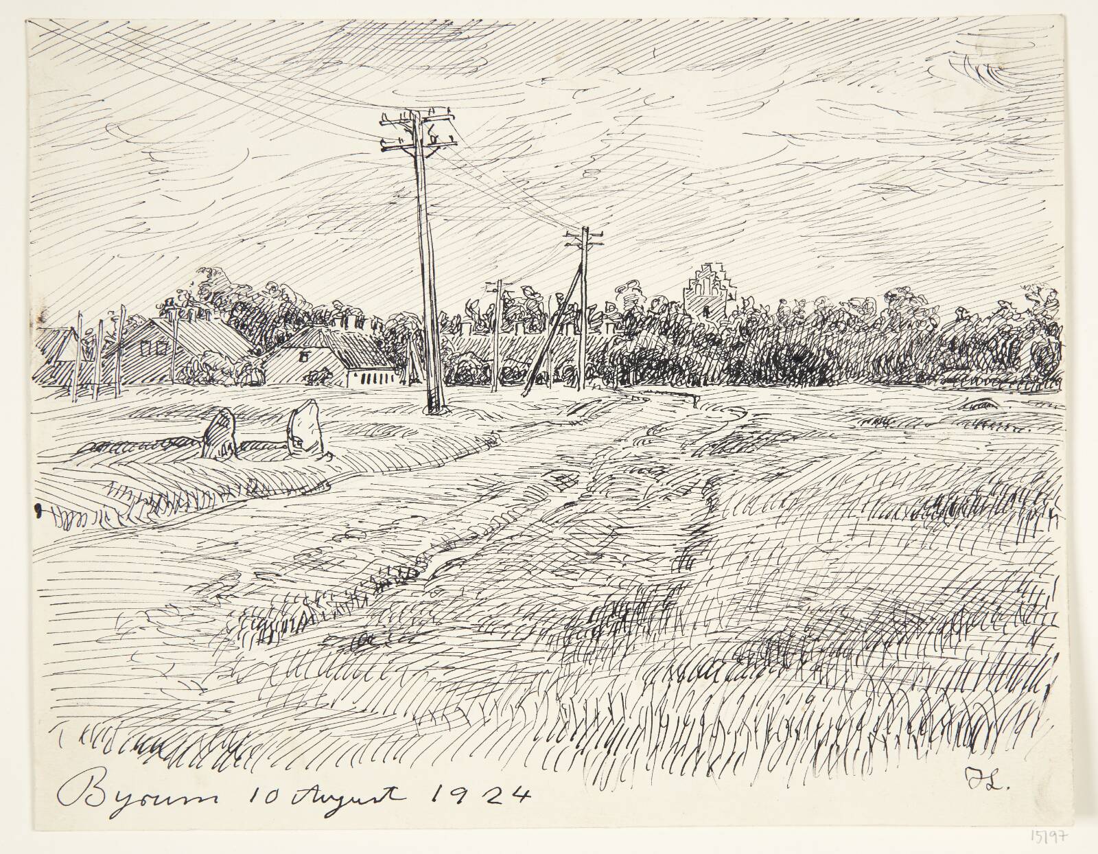 "Byrum". Læsø, Johannes Larsen, 1924