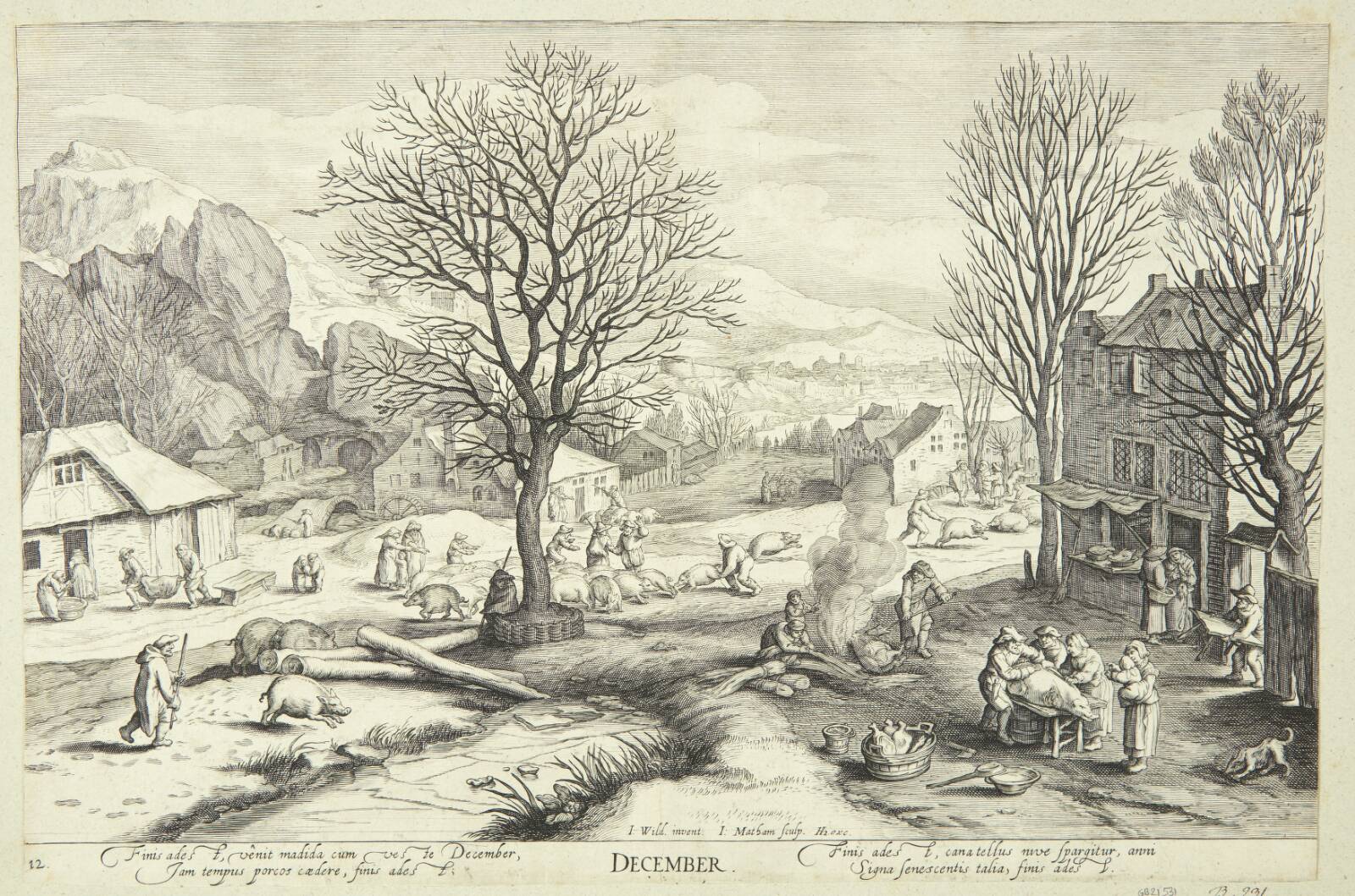 December, Jacob Matham, 1614