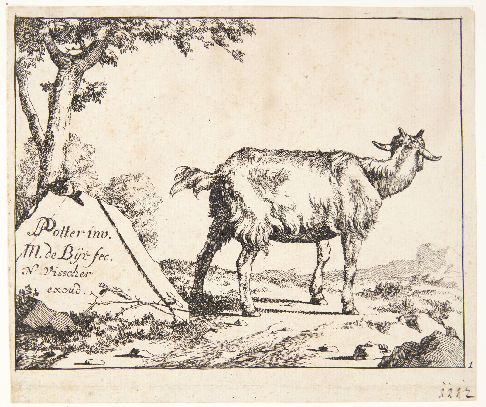 Titelblad til "Geder og gedebukke", Marcus de Bye, 1638-1690