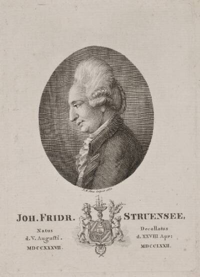 Portræt af Joh. Fridr. Struensee