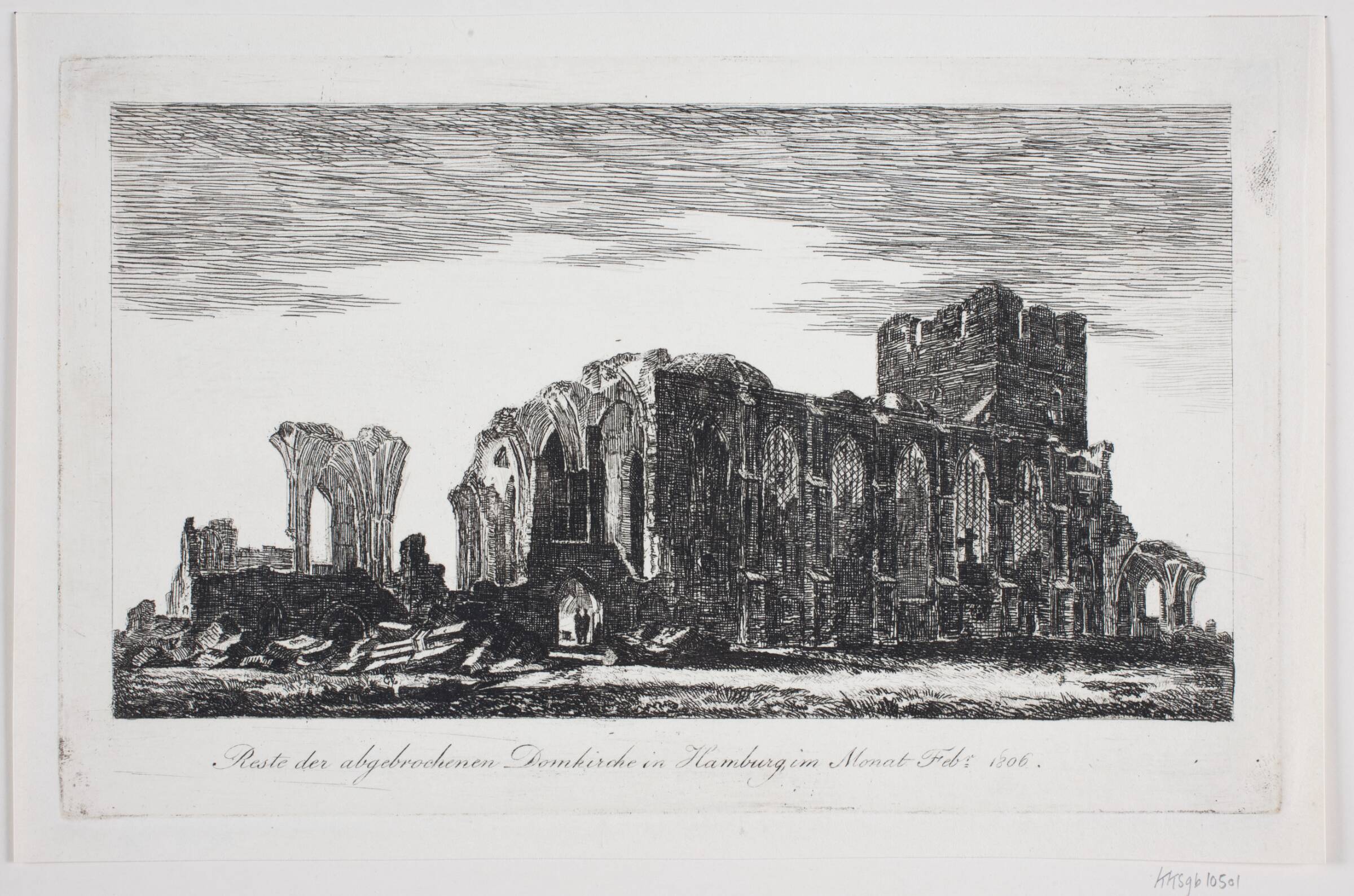 Domkirken i Hamburg i Febr, Jes Bundsen, 1806