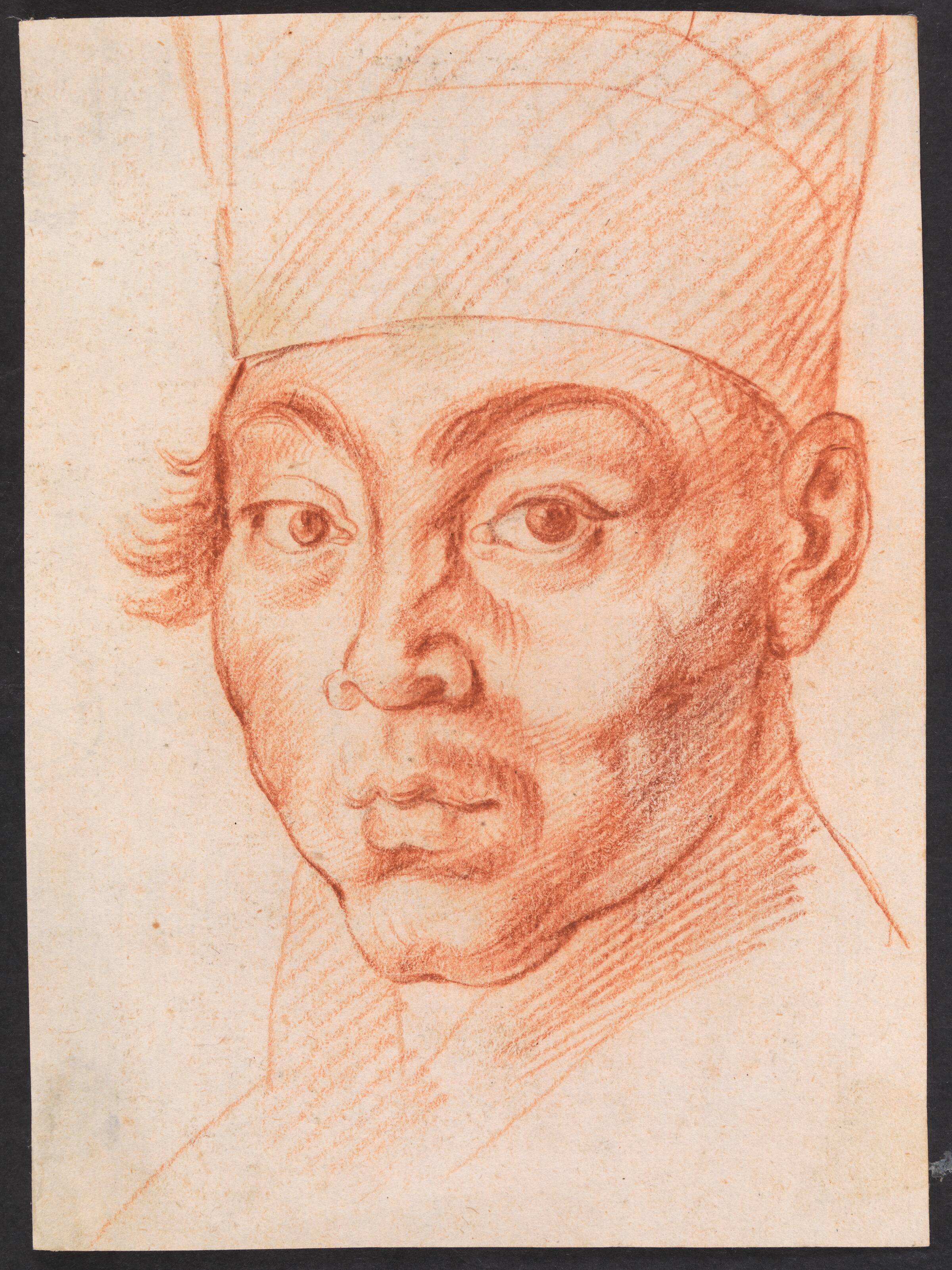 En mand i koreansk dragt (hovedet), Willem Panneels, 1626-1629