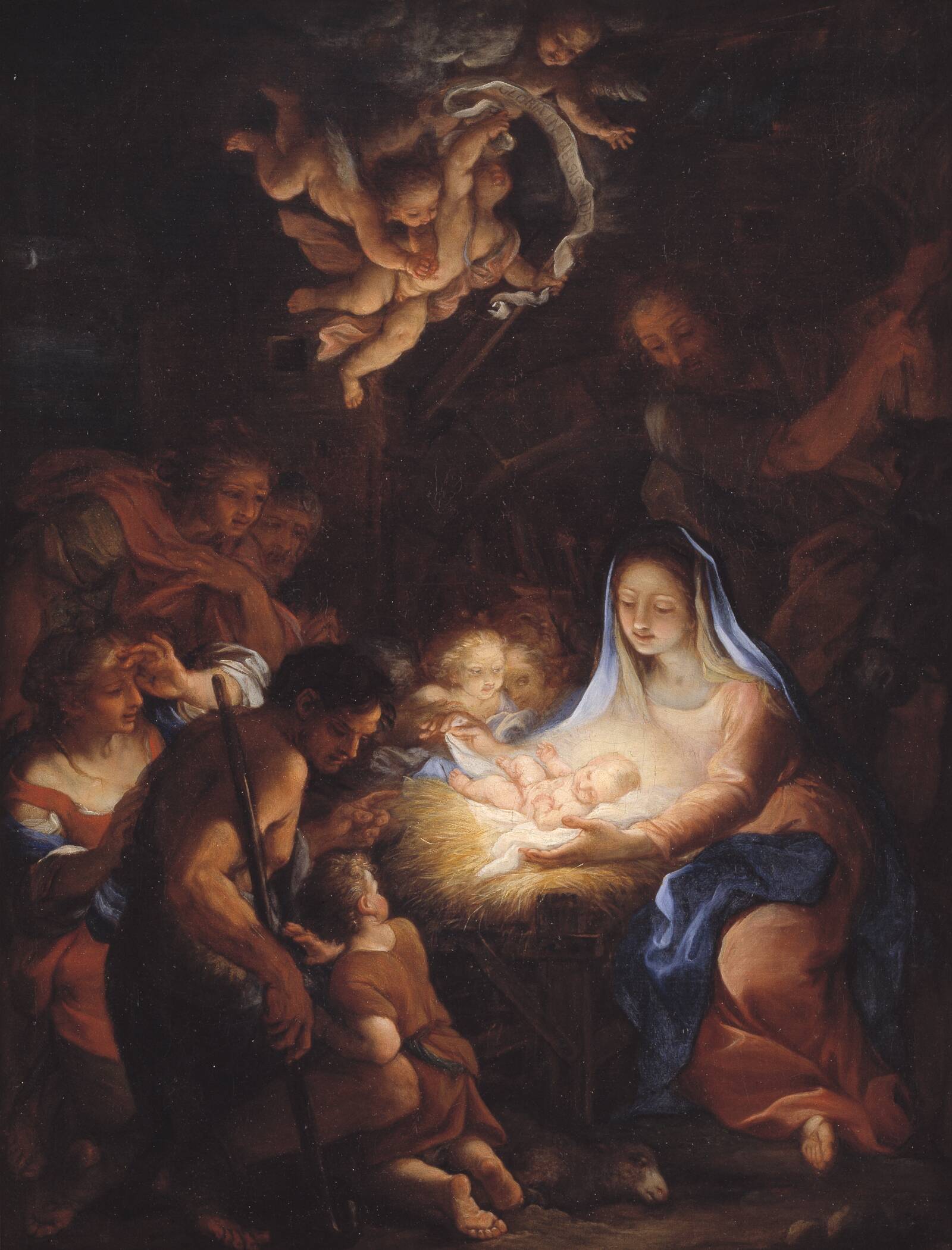 Hyrdernes tilbedelse, Giuseppe Bartolomeo Chiari, 1720