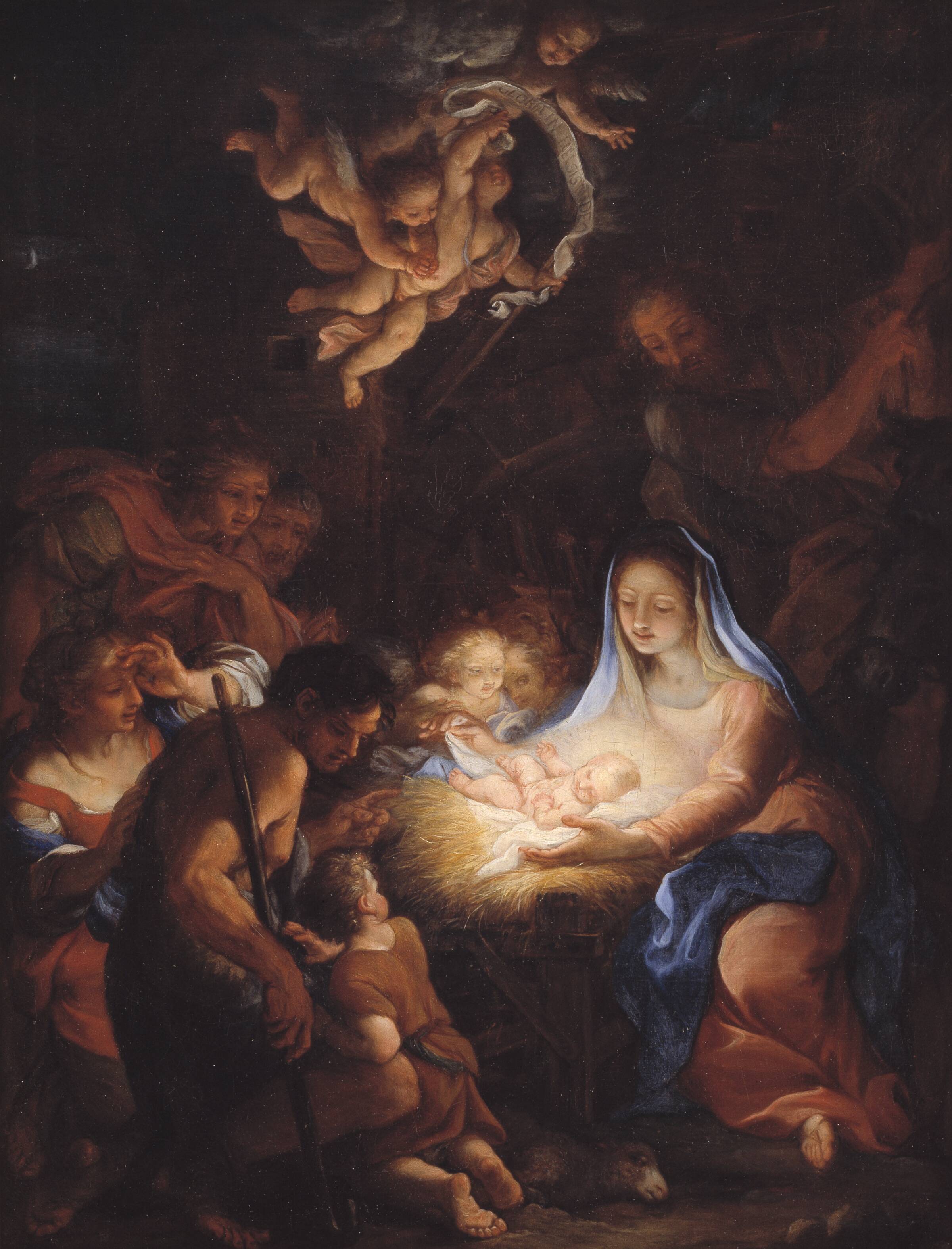 Hyrdernes tilbedelse, Giuseppe Bartolomeo Chiari, 1720