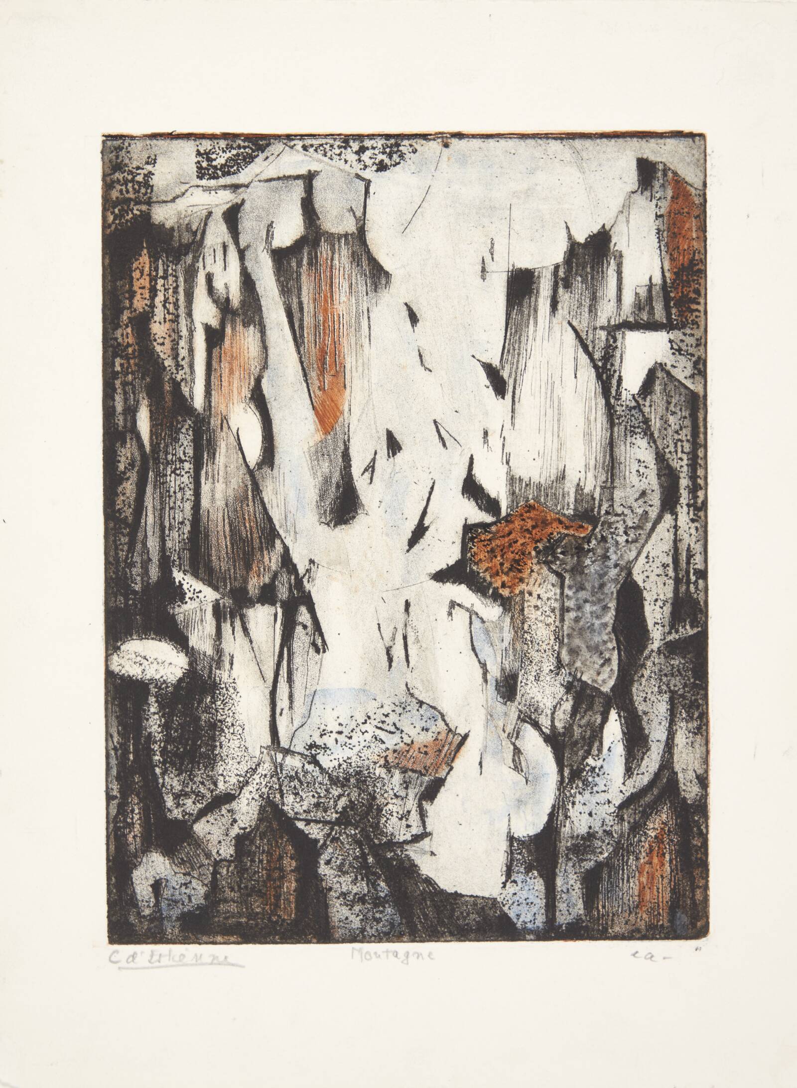 "Montagne", Christiane D'Estienne, 1960-1965