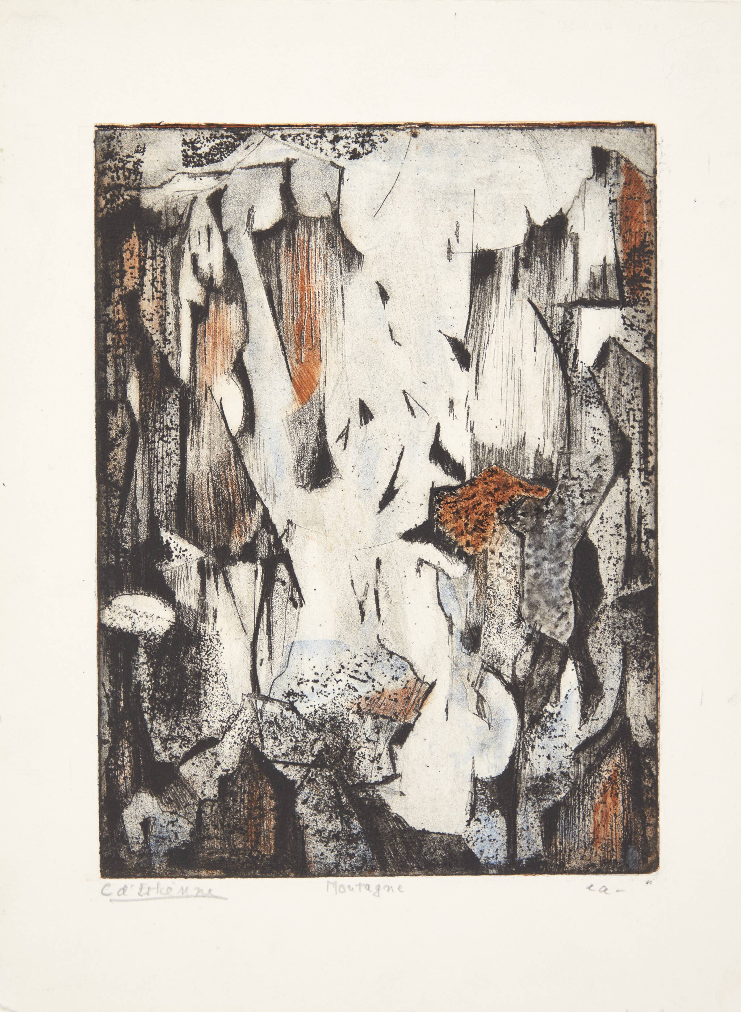 "Montagne", Christiane D'Estienne, 1960-1965