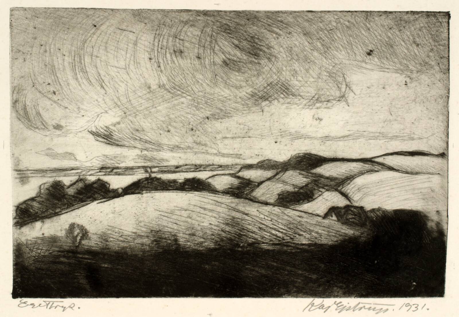 Bakkelandskab, Kaj Ejstrup, 1931