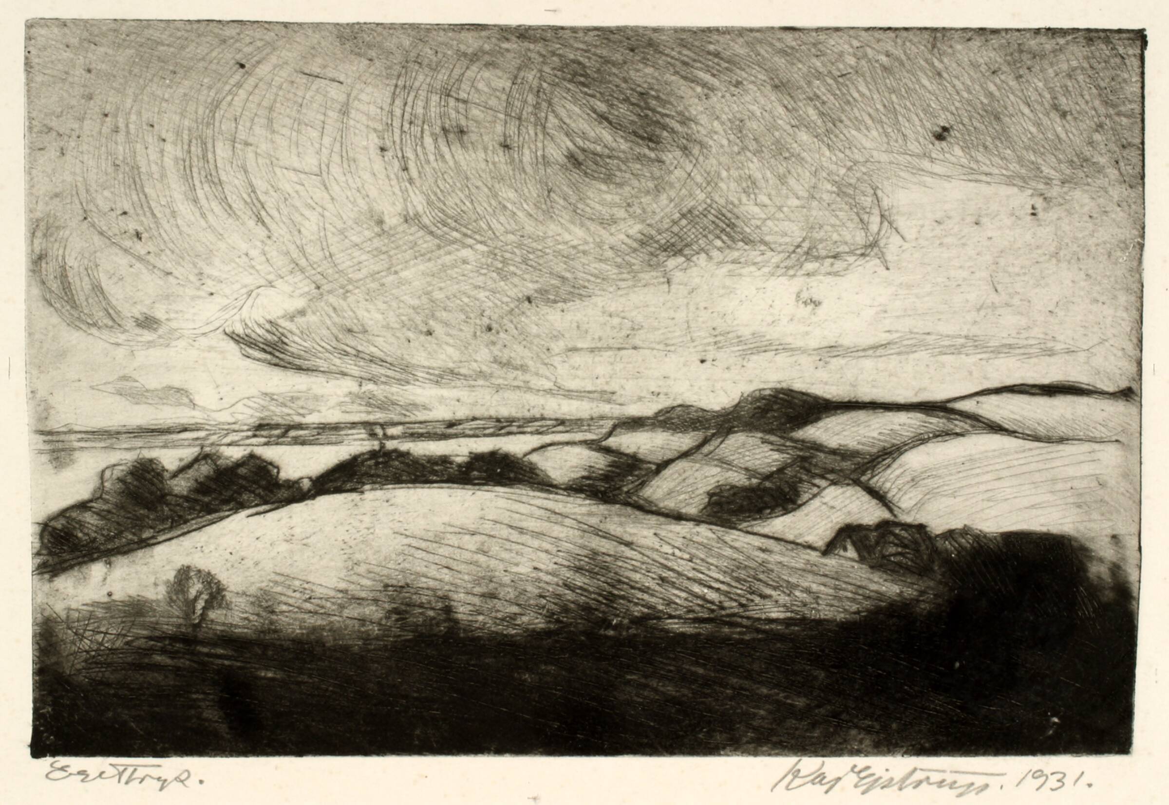 Bakkelandskab, Kaj Ejstrup, 1931