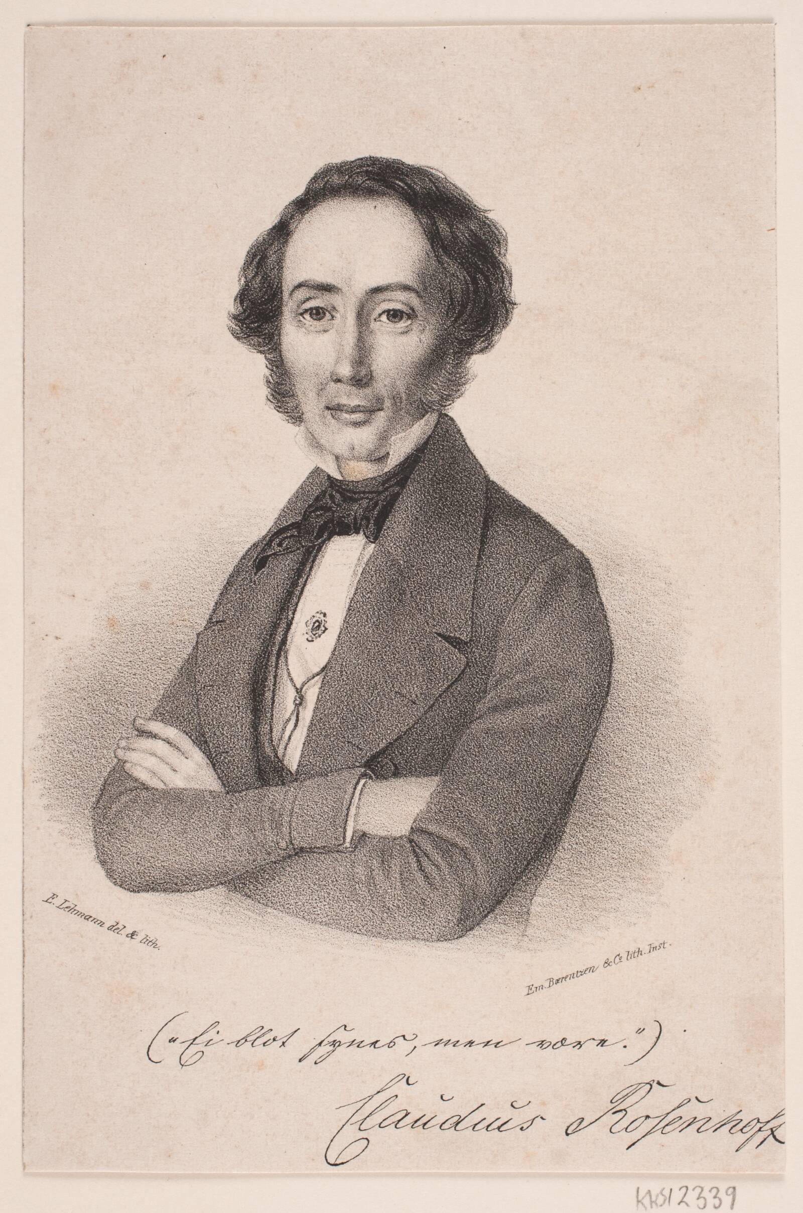 C. F. Rosenhoff, Edvard Lehmann, 1842