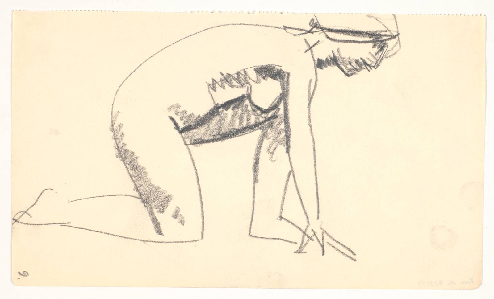 Knælende model, Isakson, Karl, 1914-1915