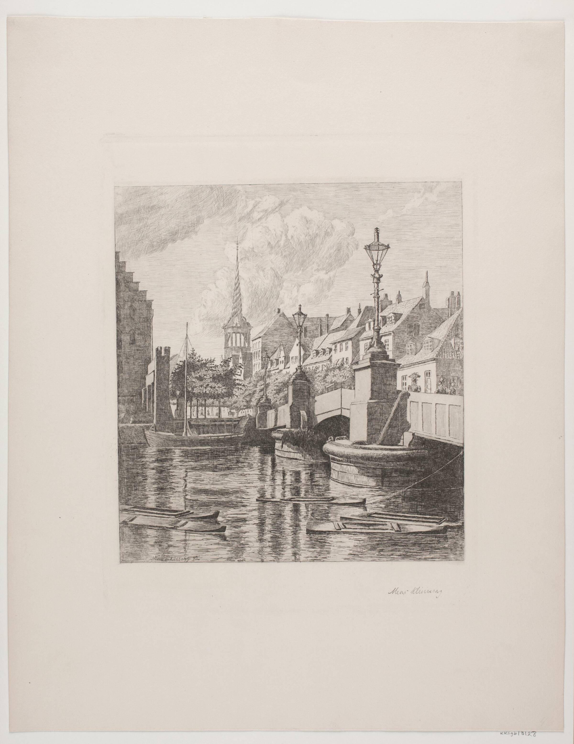 Parti ved Knippelsbro, Max Kleinsorg, 1893