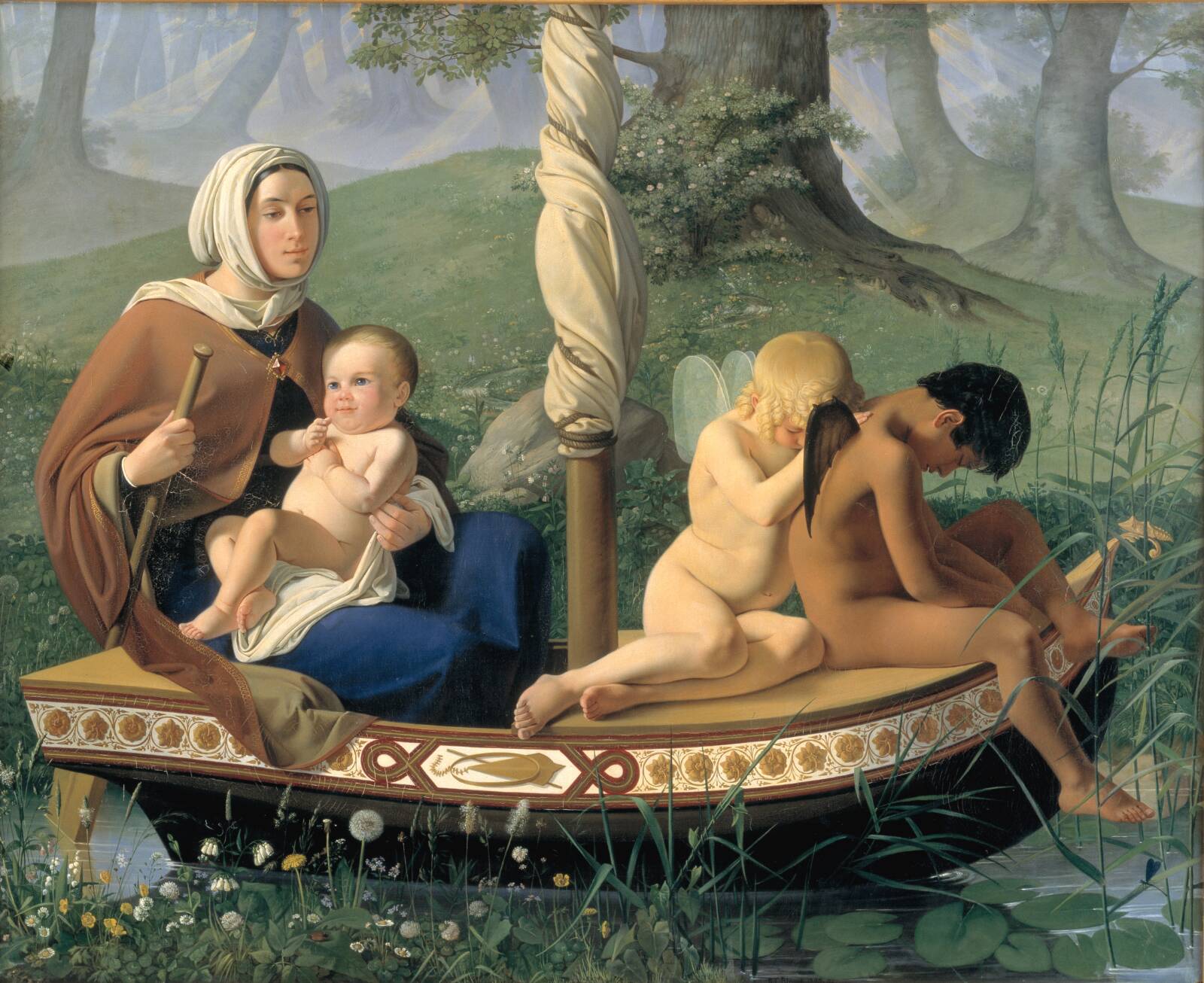 Infancy. From the series: The Four Ages of Man, by Ditlev Blunck, 1840-1845