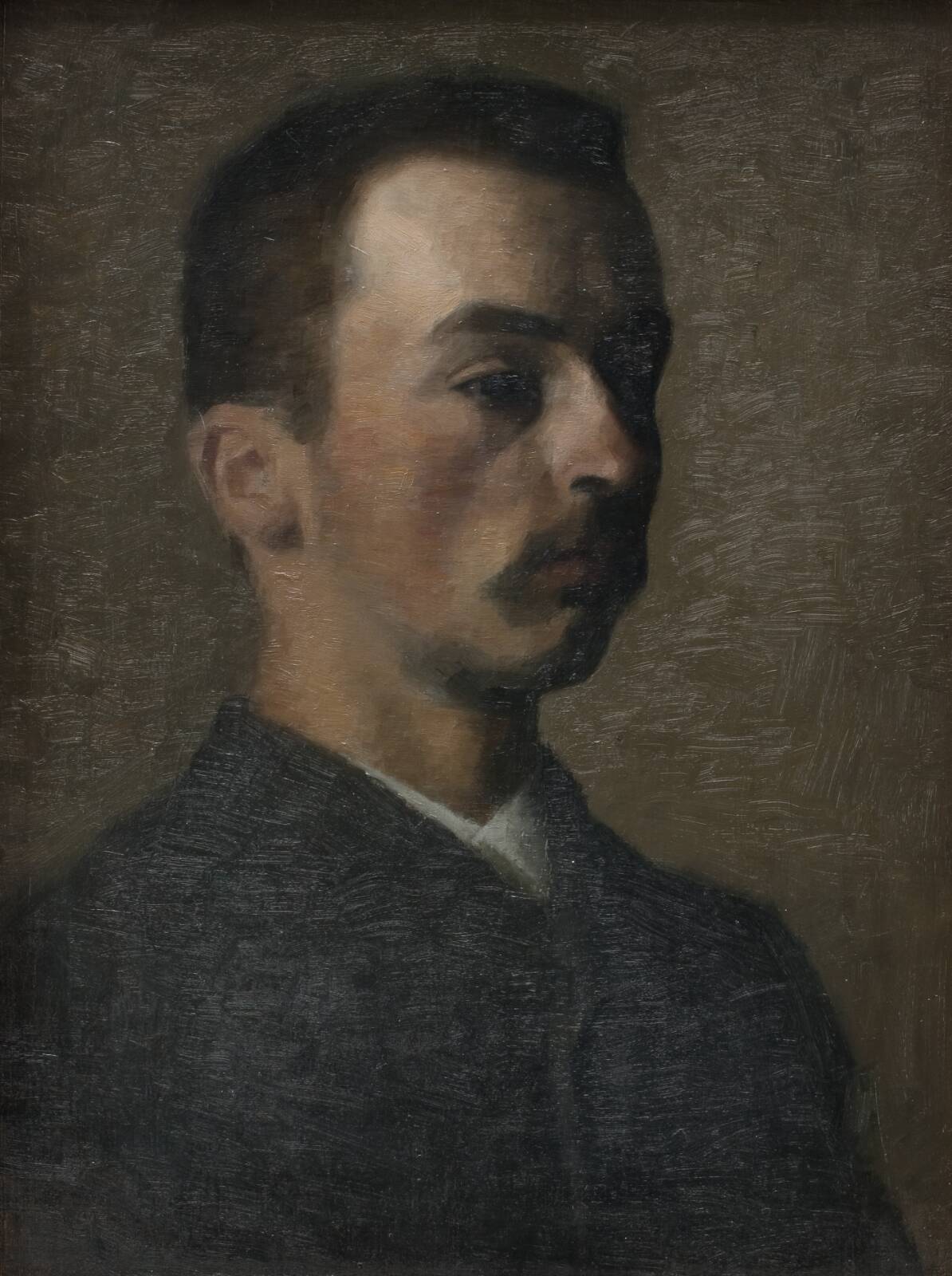 Self-Portrait, by Vilhelm Hammershøi, 1890