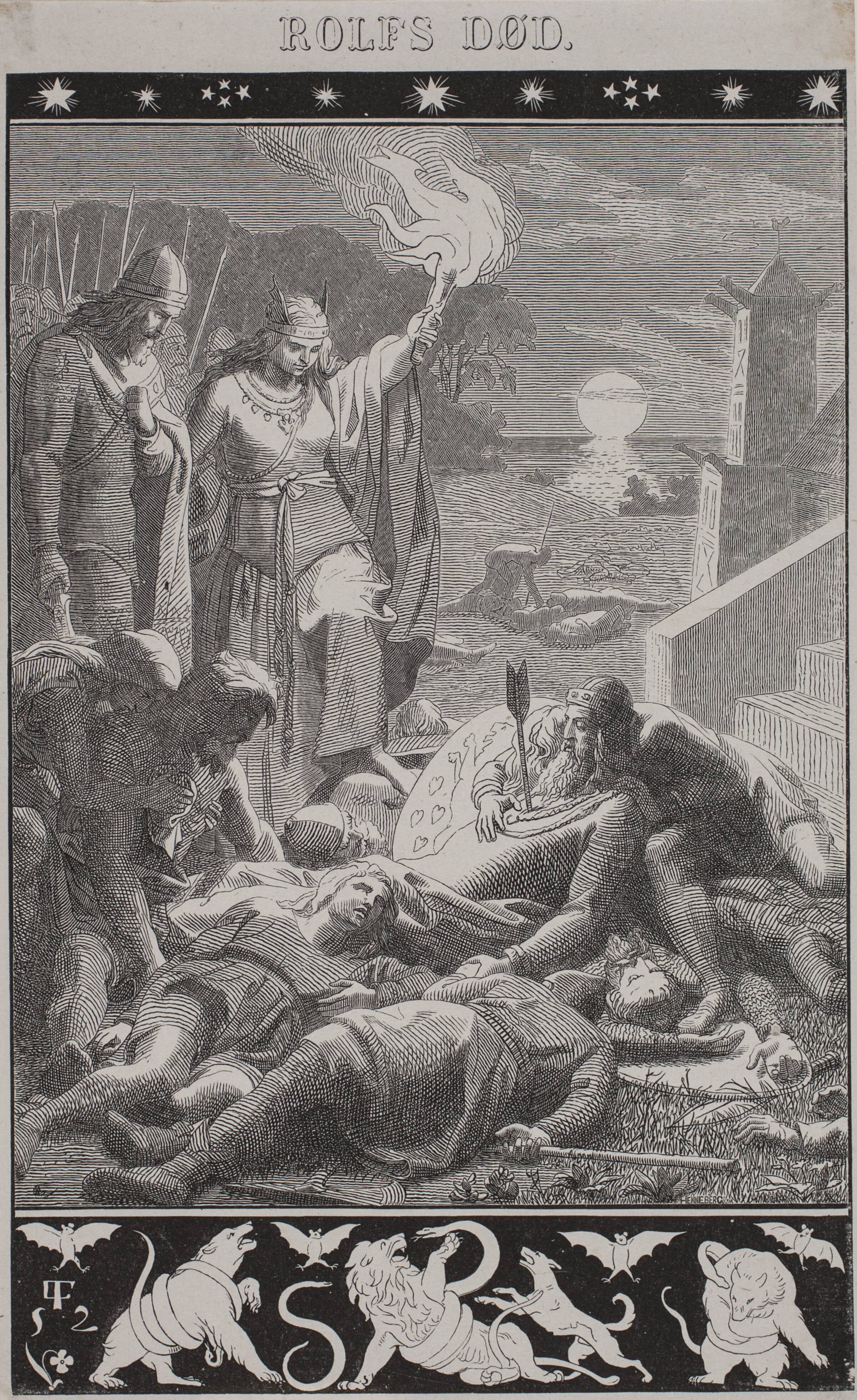 Rolfs død, H.C. Henneberg, 1852