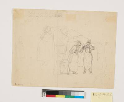 Lignende studier, bl.a. en scene i en smedie(?)