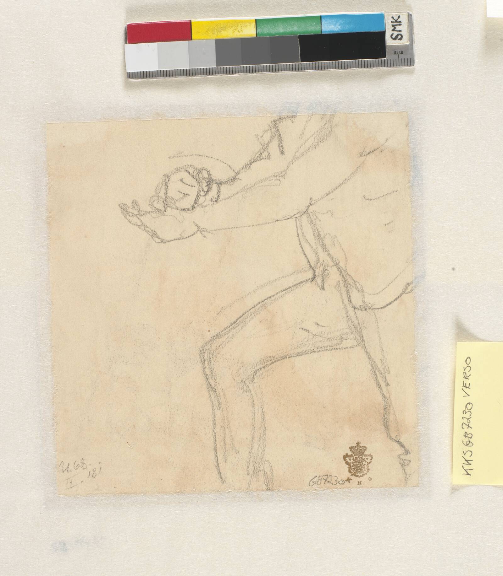 Figurstudie, Wilhelm Marstrand, 1810-1873